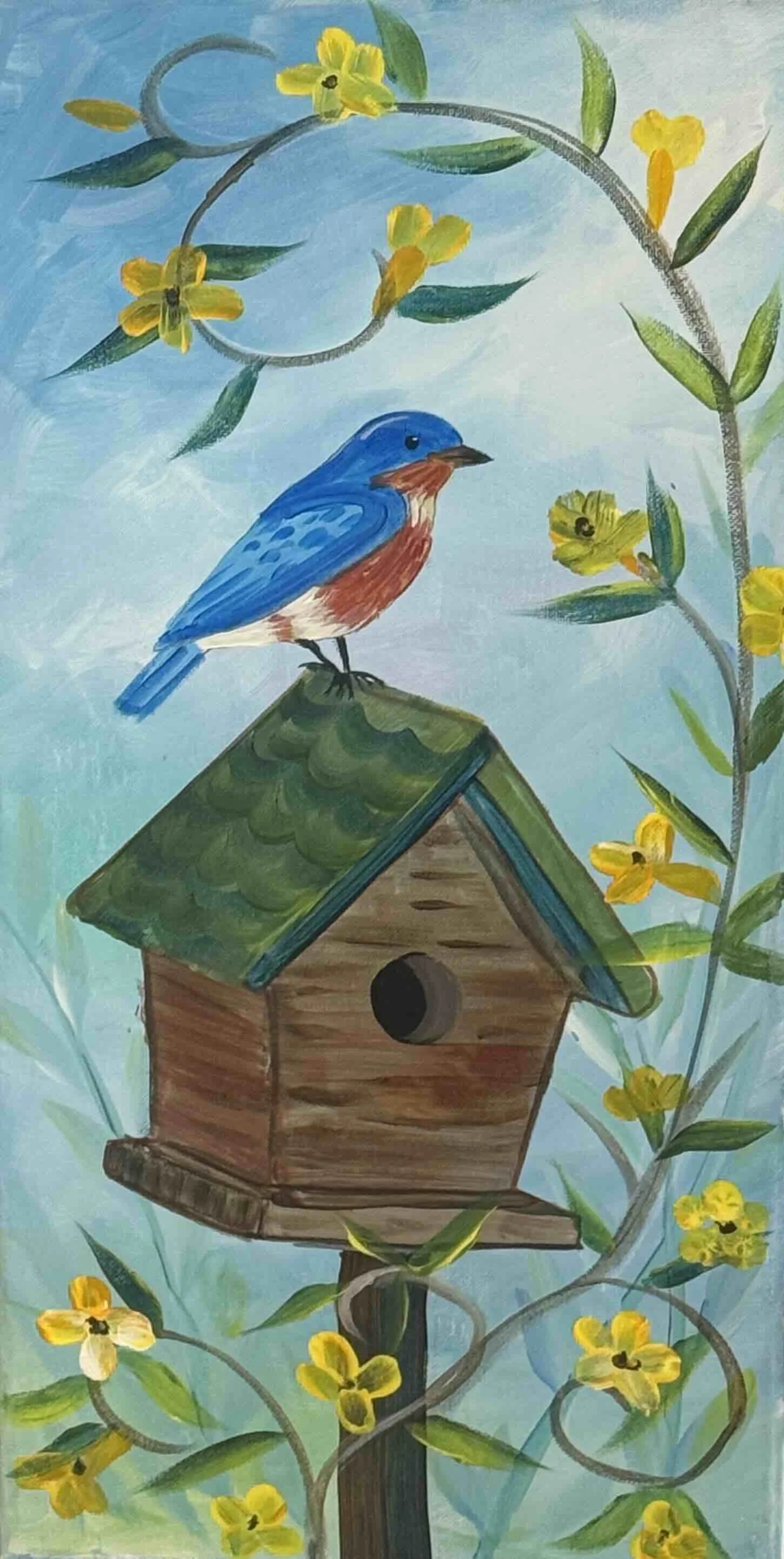 Birdhouses and Vines