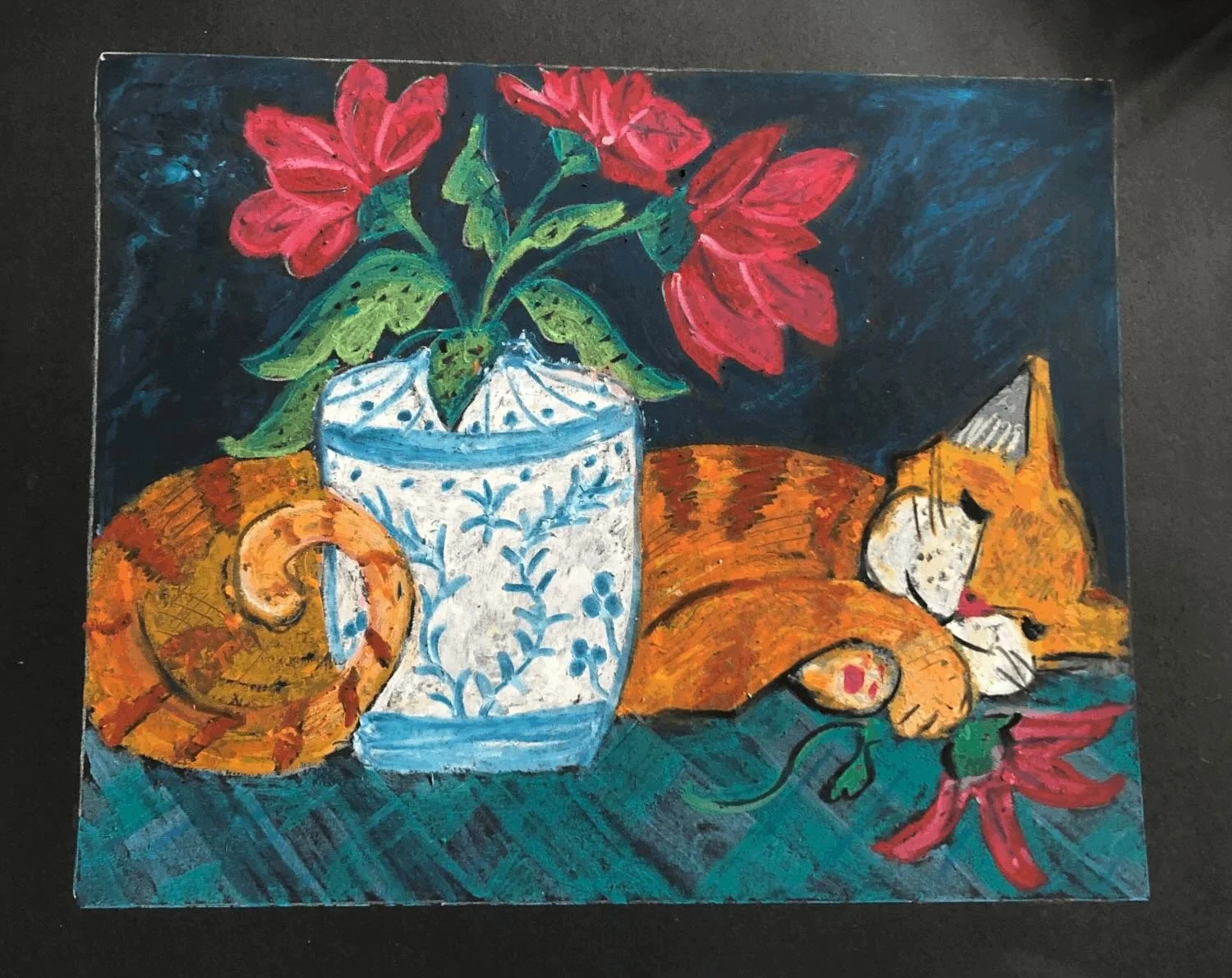 Cat and Vase
