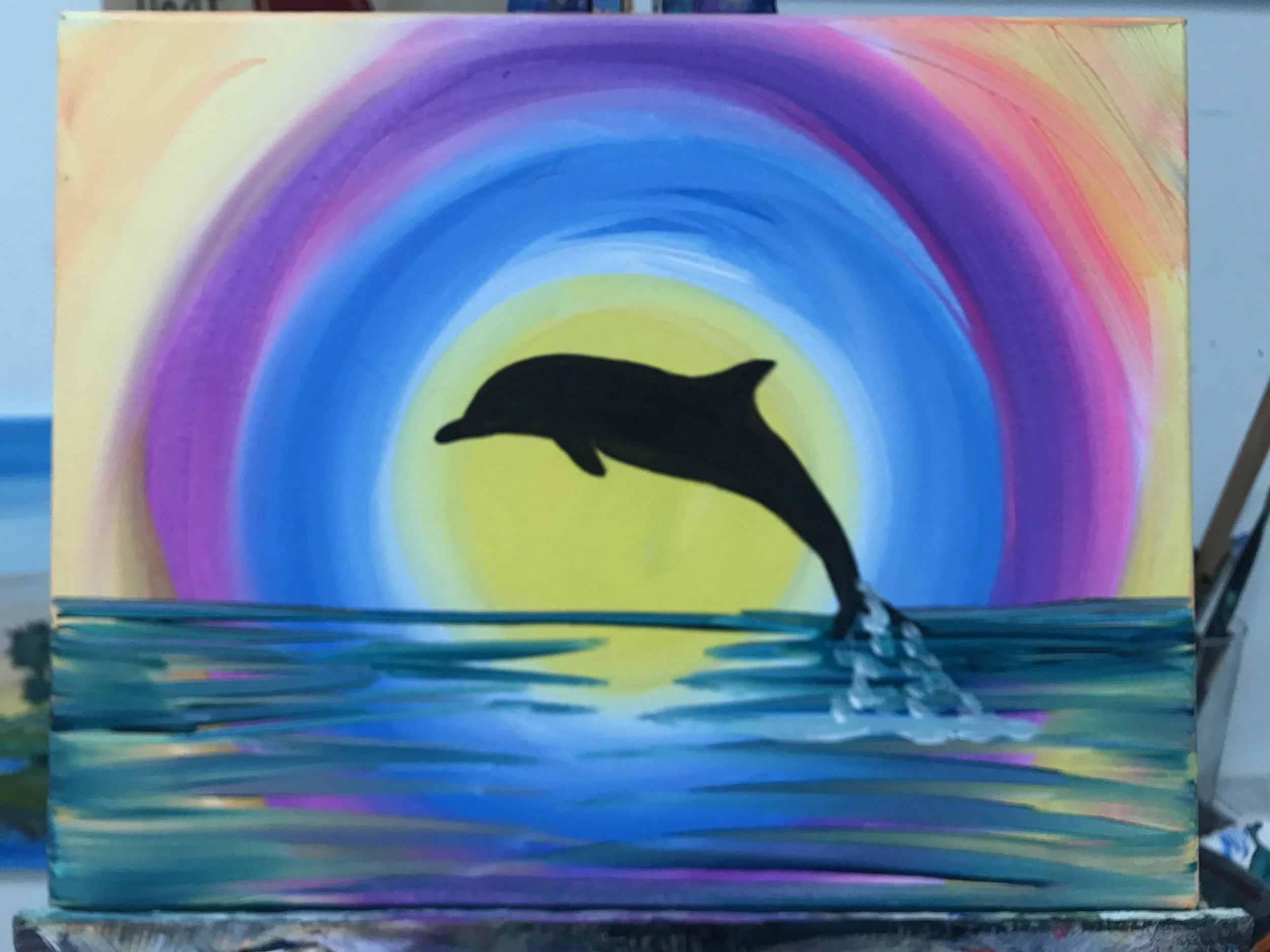 Dolphin Sunset