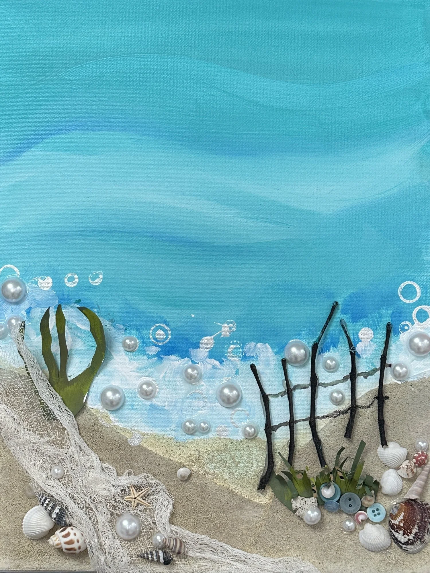 Mixed Media Beach