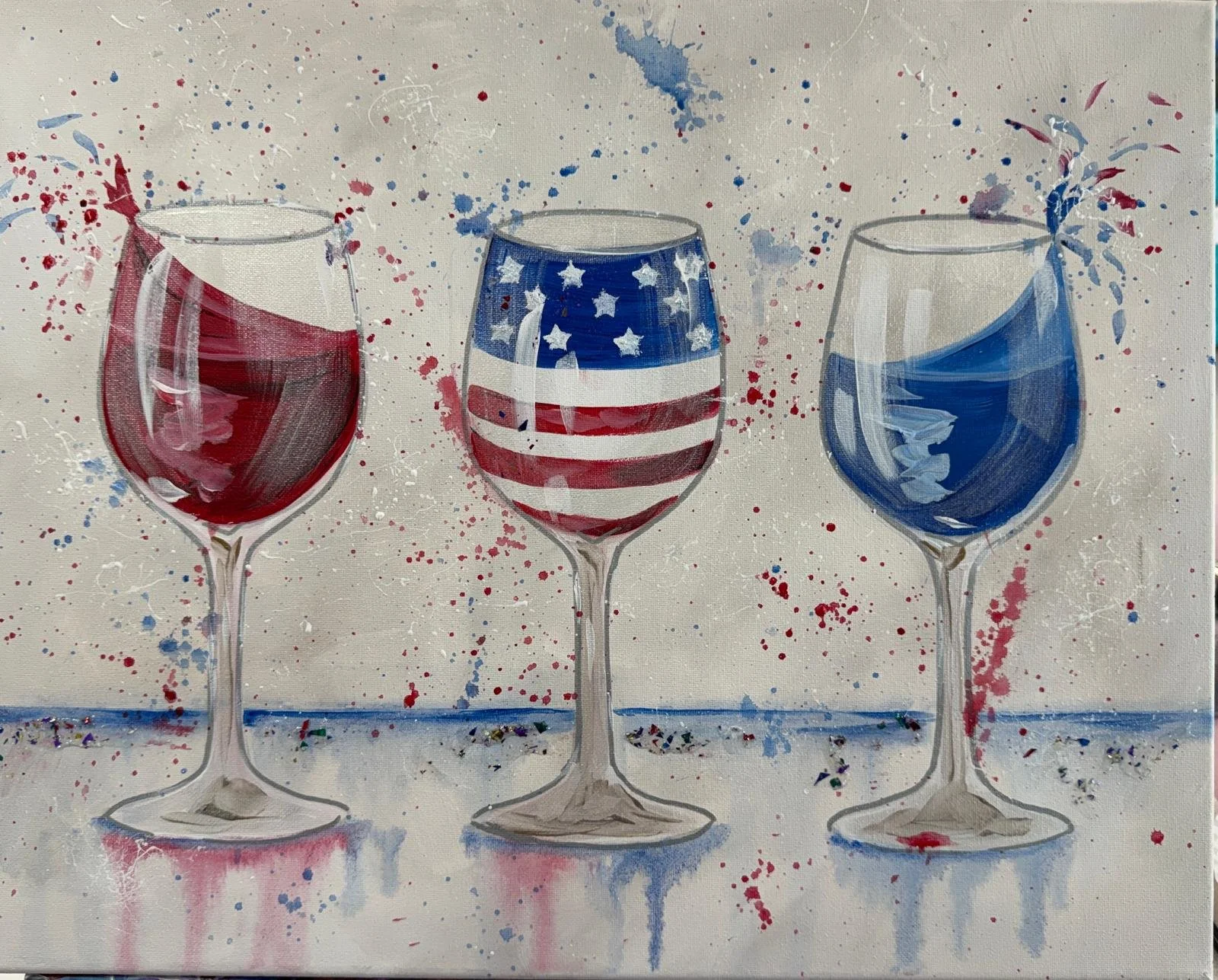Red, Wine & Blue