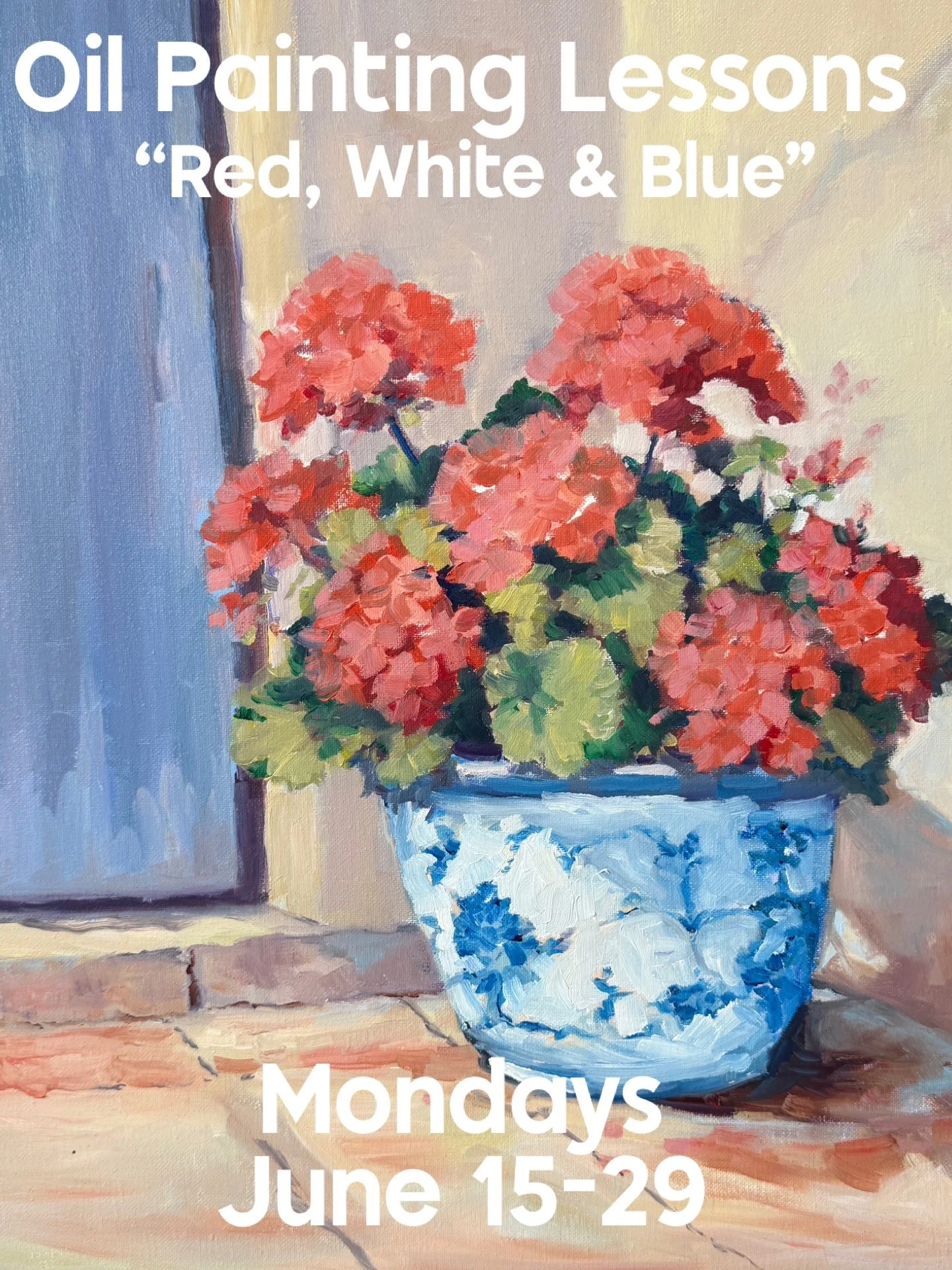 Oil Painting Lessons with Dennis Snell-Red, White, &amp; Blue