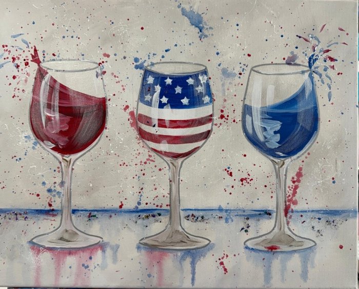 Red, Wine and Blue