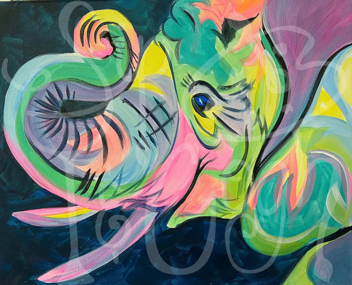 Psychedelic Elephant