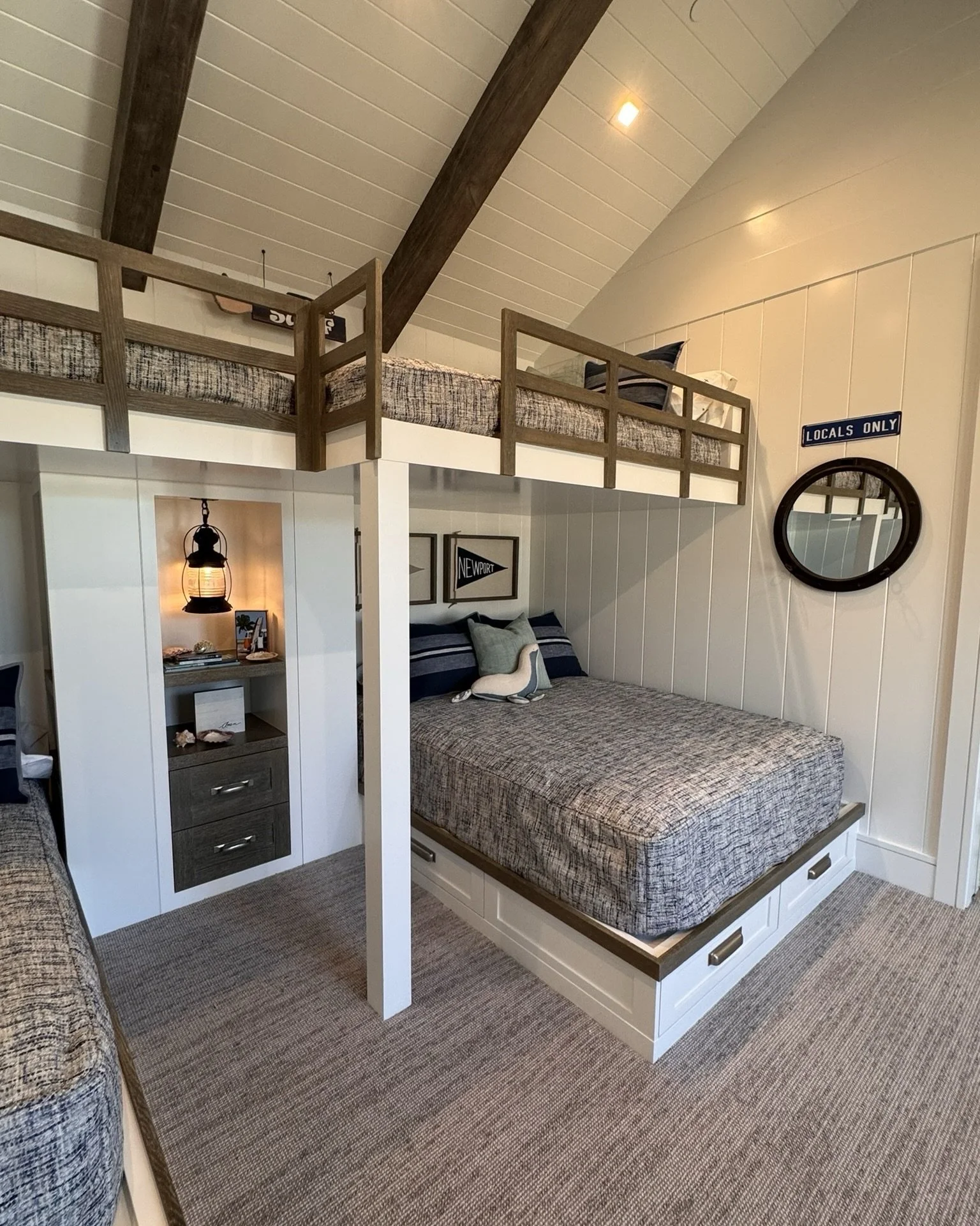 Built for sleepovers, stories, and memories with the family. 🪵

These reclaimed ceiling beams bring natural beauty and timeless appeal to a bunk room designed for generations to gather.

Because the best family memories deserve a space just as timel