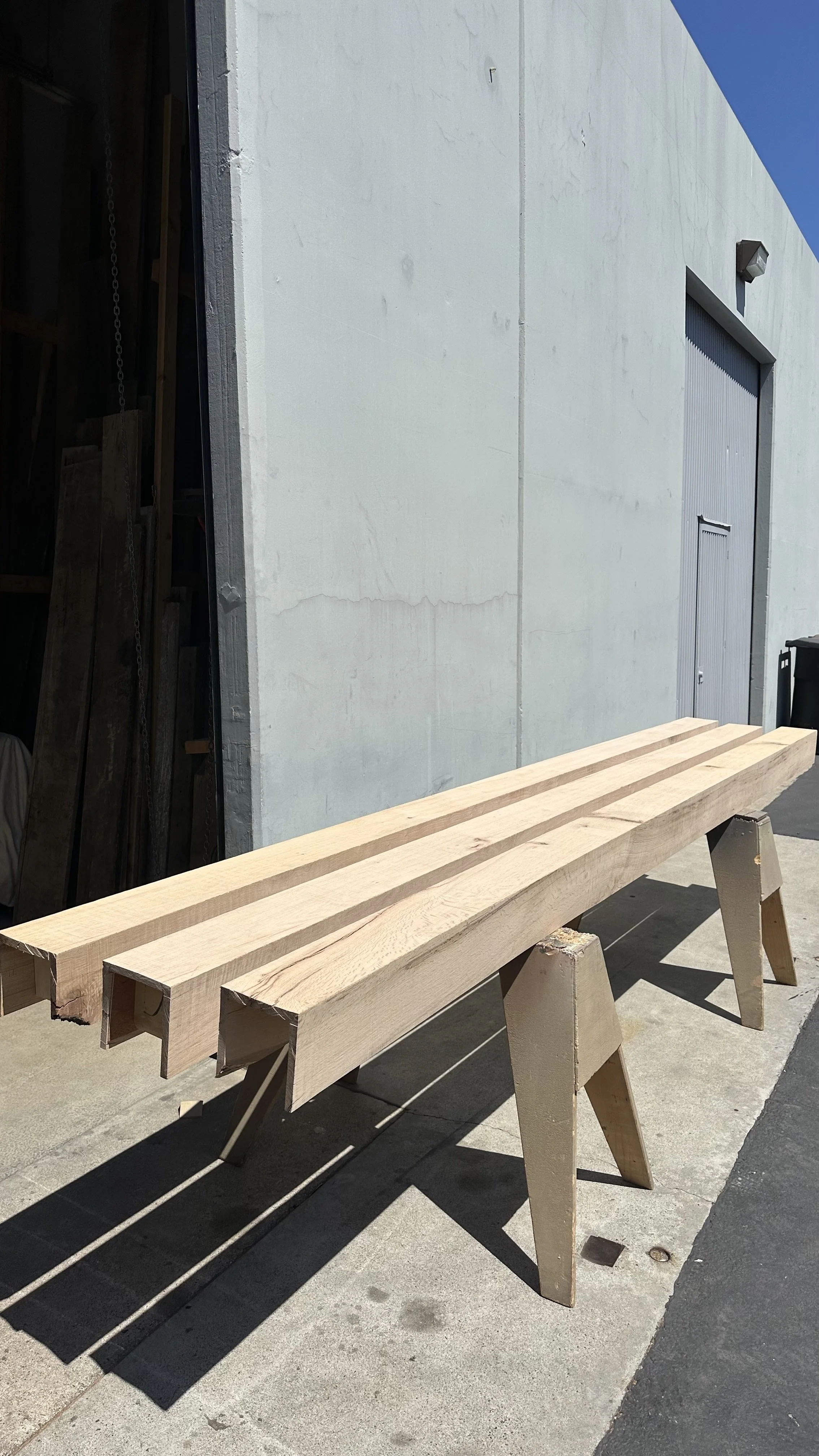 White Oak  Box Beams