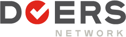Logo of DOVERS NETWORK with a red check mark replacing the letter 'V'