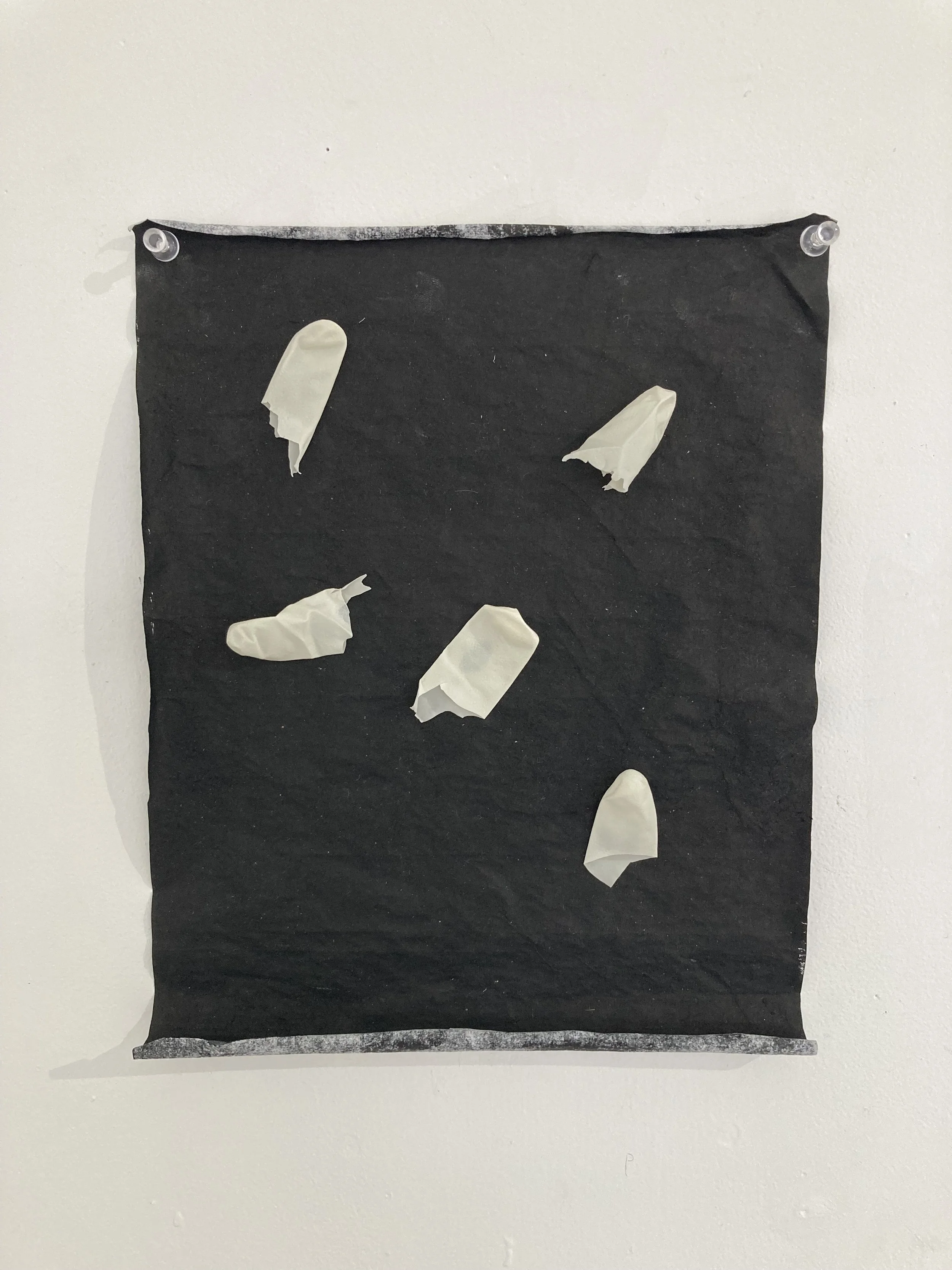 Title: Finger Tips left In The Sky.  Medium: Mixed Media. Size: 13cm x 15cm.