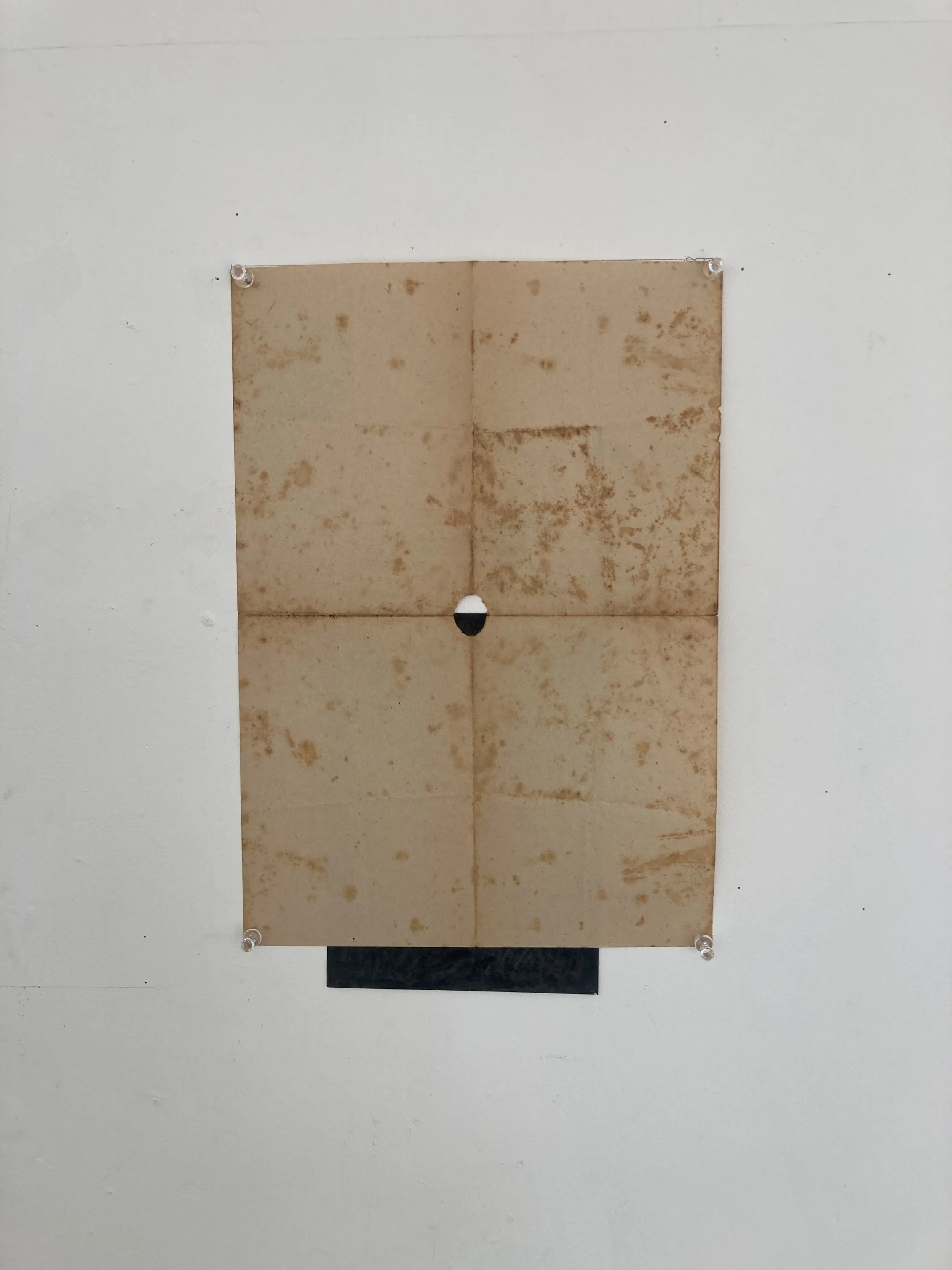 Title: Back of Recipe  from 1963. Medium: Mixed Media. Size: 12cm x 9cm.