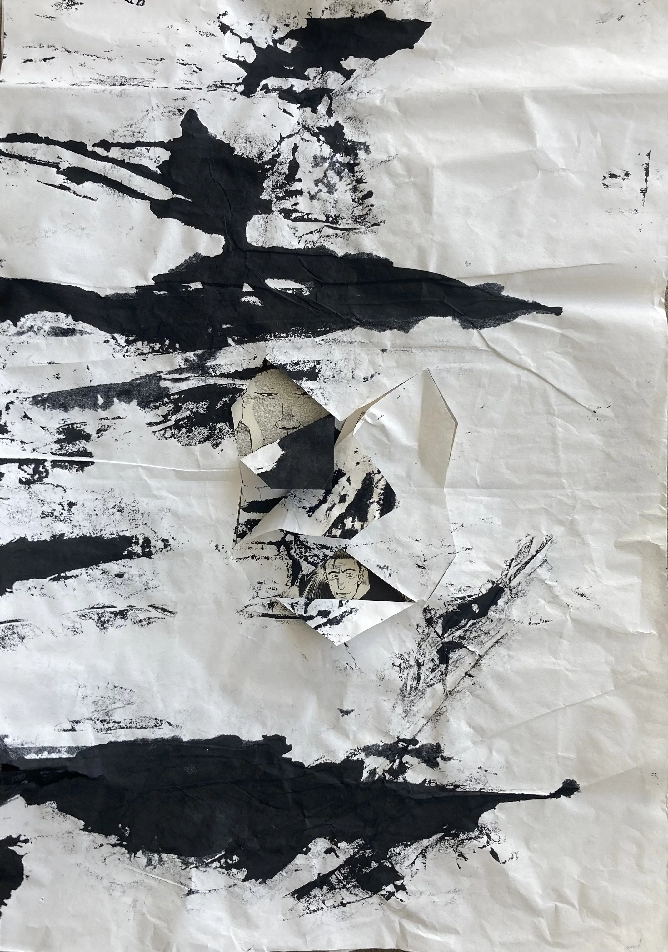 Title: Pephole.  Medium: Mixed Media. Size: 15cm x 20cm.