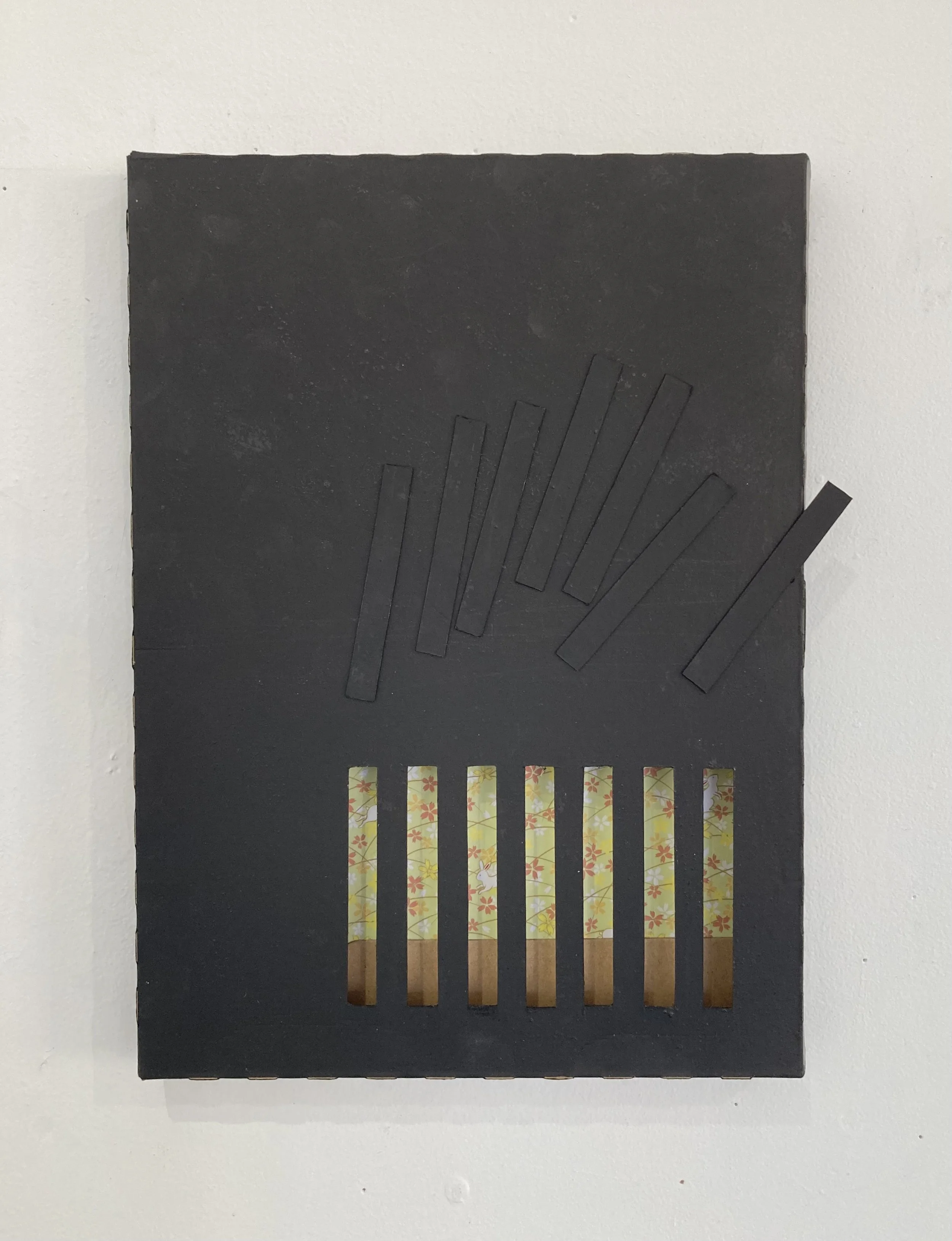 Title: Night Time In Koyto.  Medium: Mixed Media. Size: 13cm x 10cm