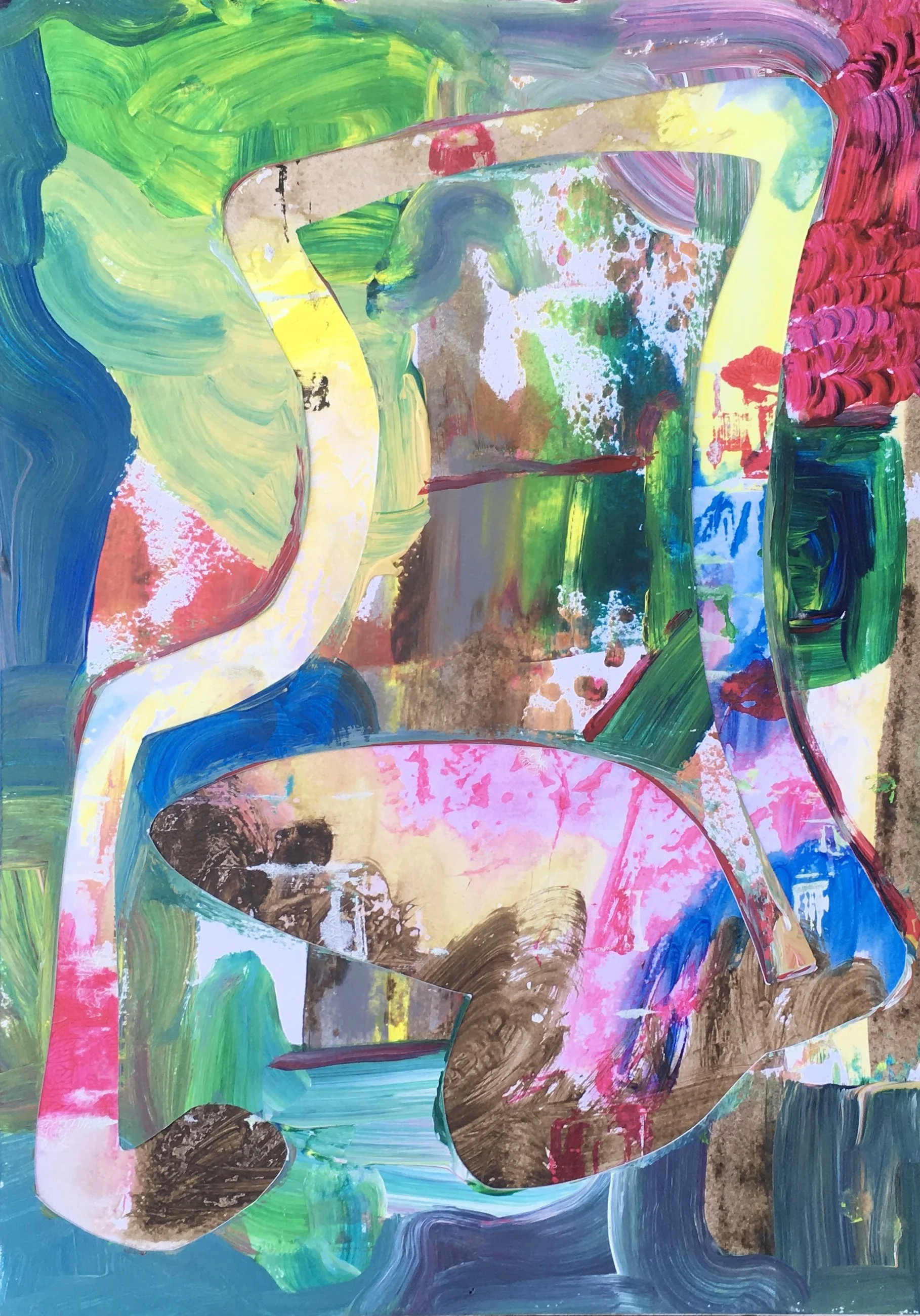 Title: MBV-345z. Medium: Mixed media.  Size: 297x420mm.  Private Collection.  