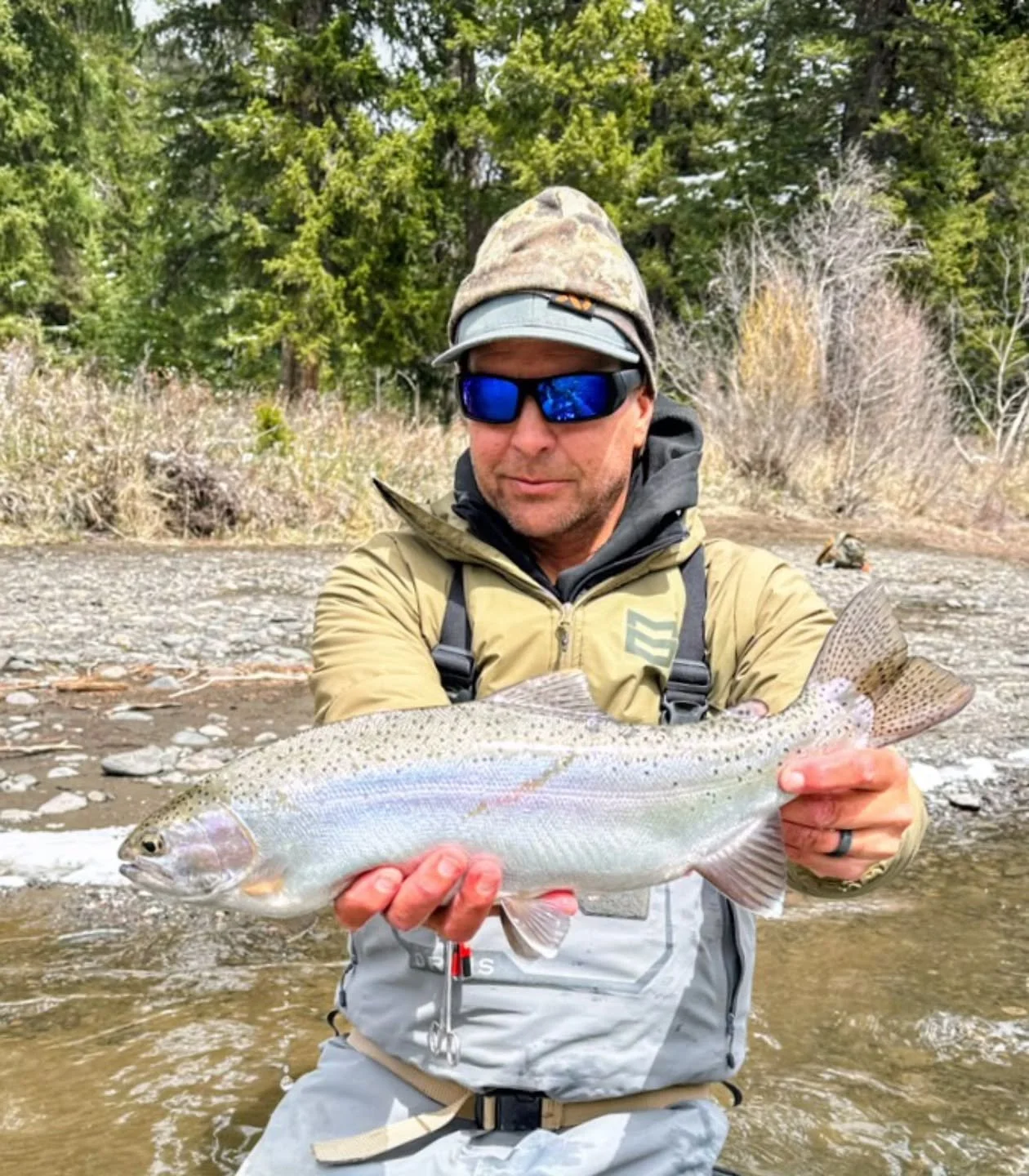 Congratulations @m.ireland.62887 for this big Bertha of a fish. Mike is this week's "Fish picture of the week". Mike has been catching a lot of nice trout this year, but we chose this one for it's rare girth for a freestone in our area. 
.
