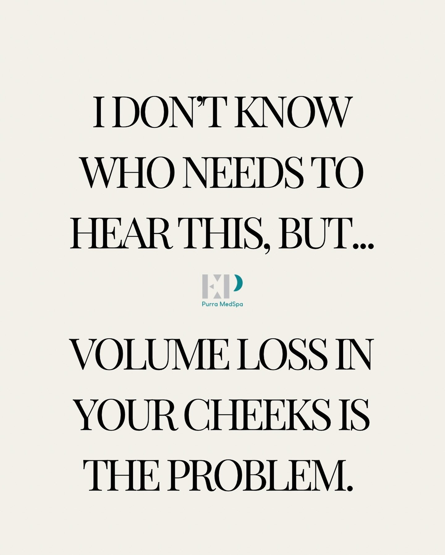 Too many people are neglecting the midface &hellip; 

Your midface is filled with superficial &amp; deep fat pads that lose volume &amp; shift as you age. This is why volume support &amp; replacement is so important when thinking about the aging proc