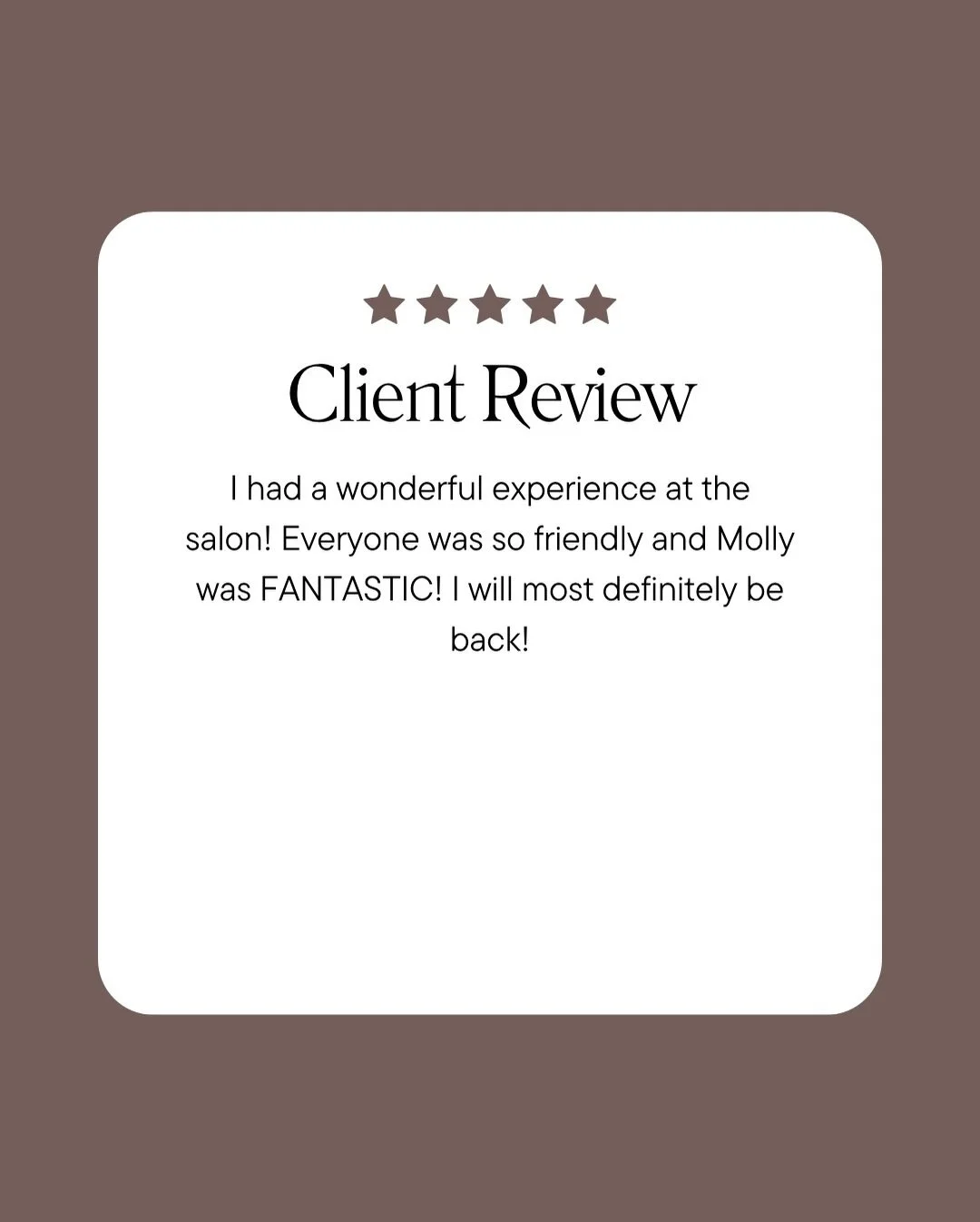 Nothing makes us happier than hearing how confident our clients feel after their appointments. Thank you for trusting us 🤗 

#expressionsbytanya #reviews #salon