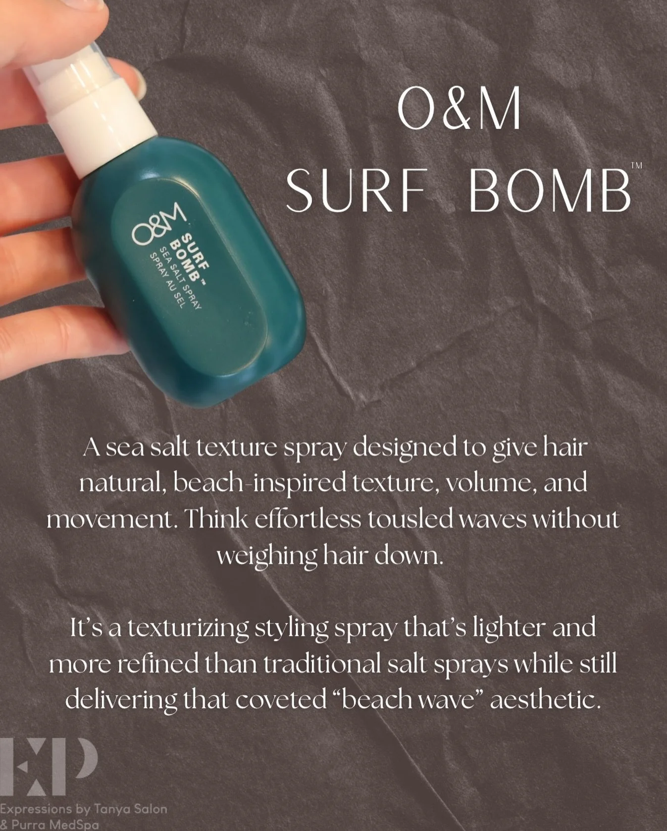 It may be winter, but this Surf Bomb is giving beach waves and keeping the winter scaries far away 🌊☀️

#expressionsbytanya #beachwaves #volume