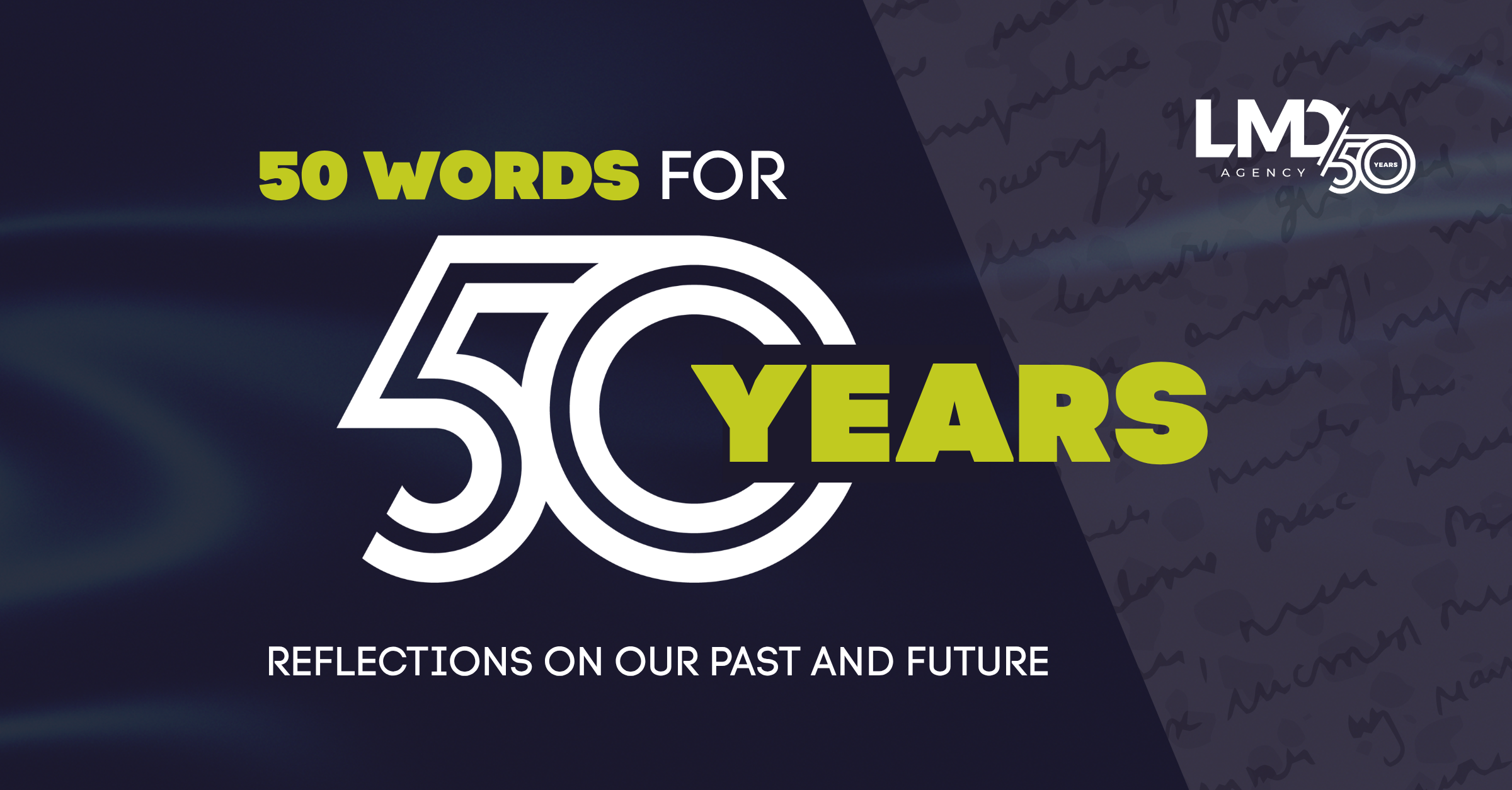 50 Words for 50 Years: Reflections on Our Past and Future