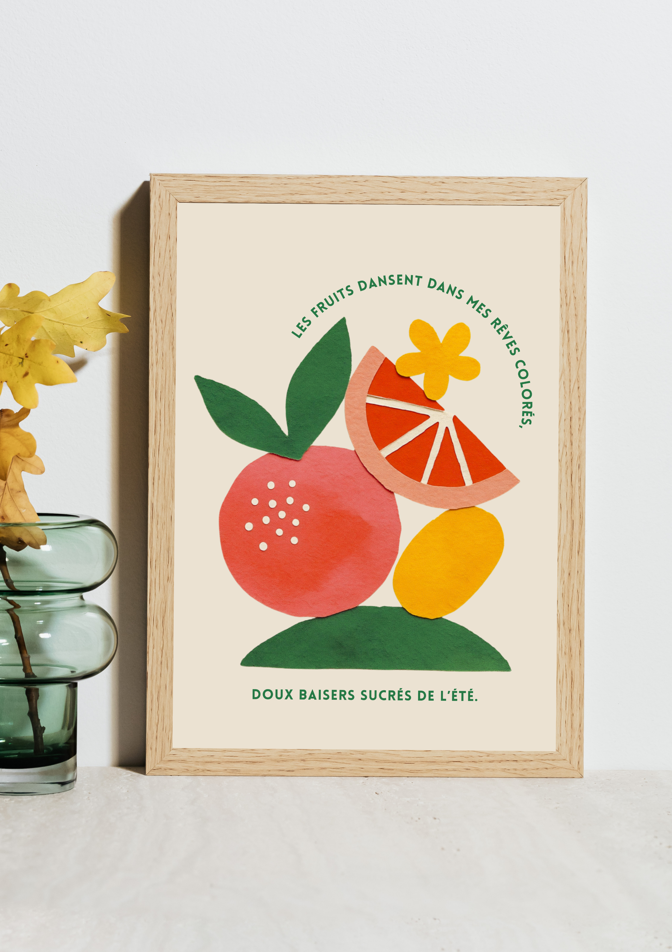 Yellow Abstract Brushstroke Mockup Framed Art - 3.png