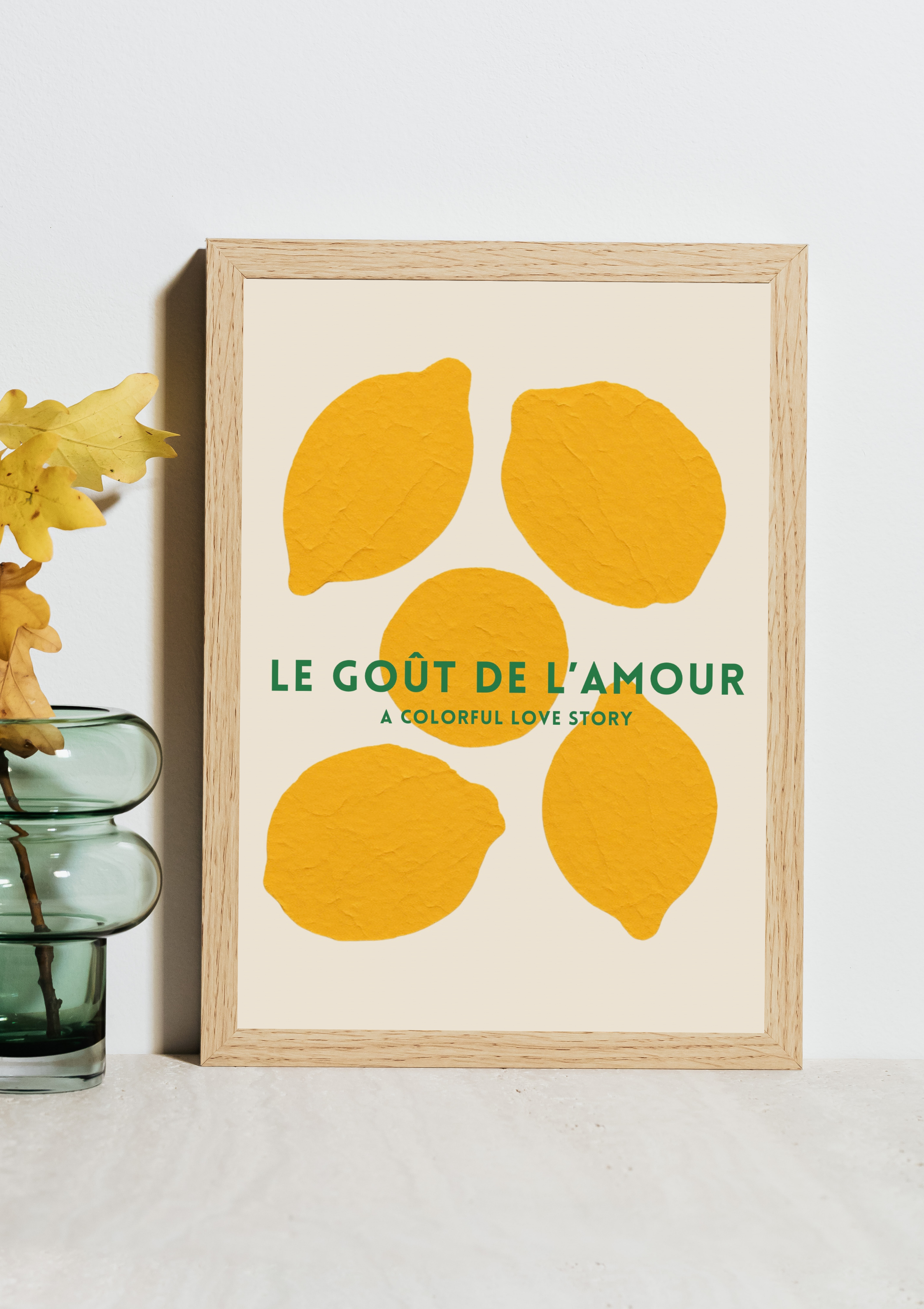Yellow Abstract Brushstroke Mockup Framed Art - 1.png