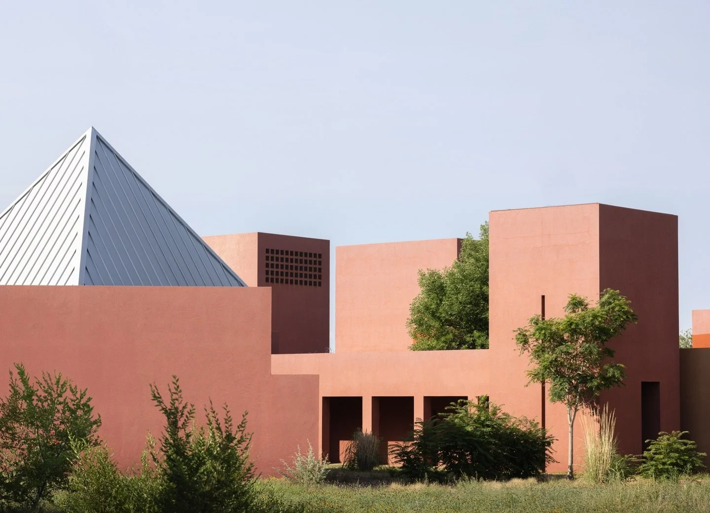 Continuing with what feels like spring 🩵 A brief study of the former Santa Fe University of Art &amp; Design in New Mexico, designed by @legorreta_arqs, photographed by yours truly during @santafeworkshops. Also, how was this almost a year ago?! Tak