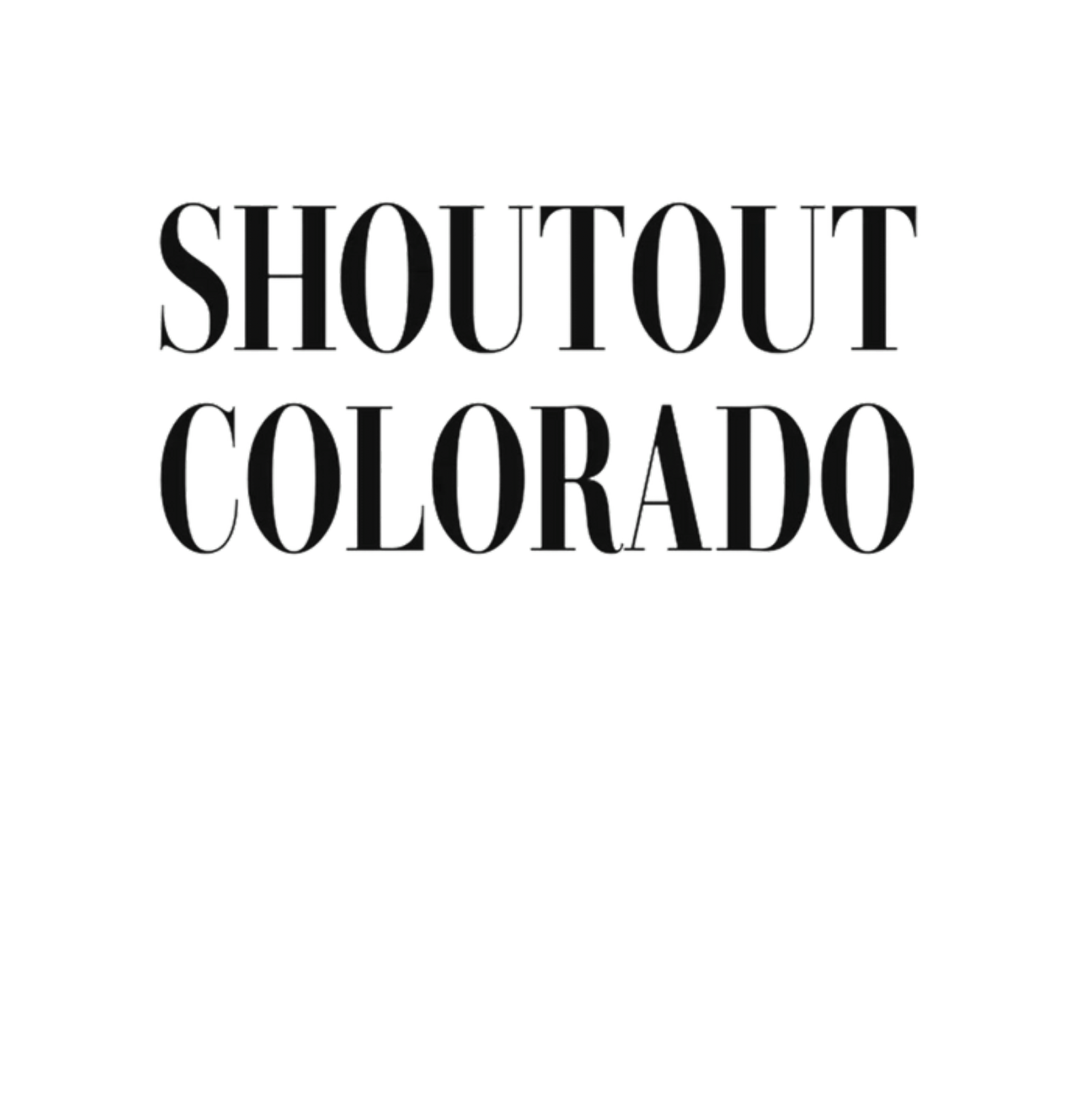 Shoutout Colorado publication logo.
