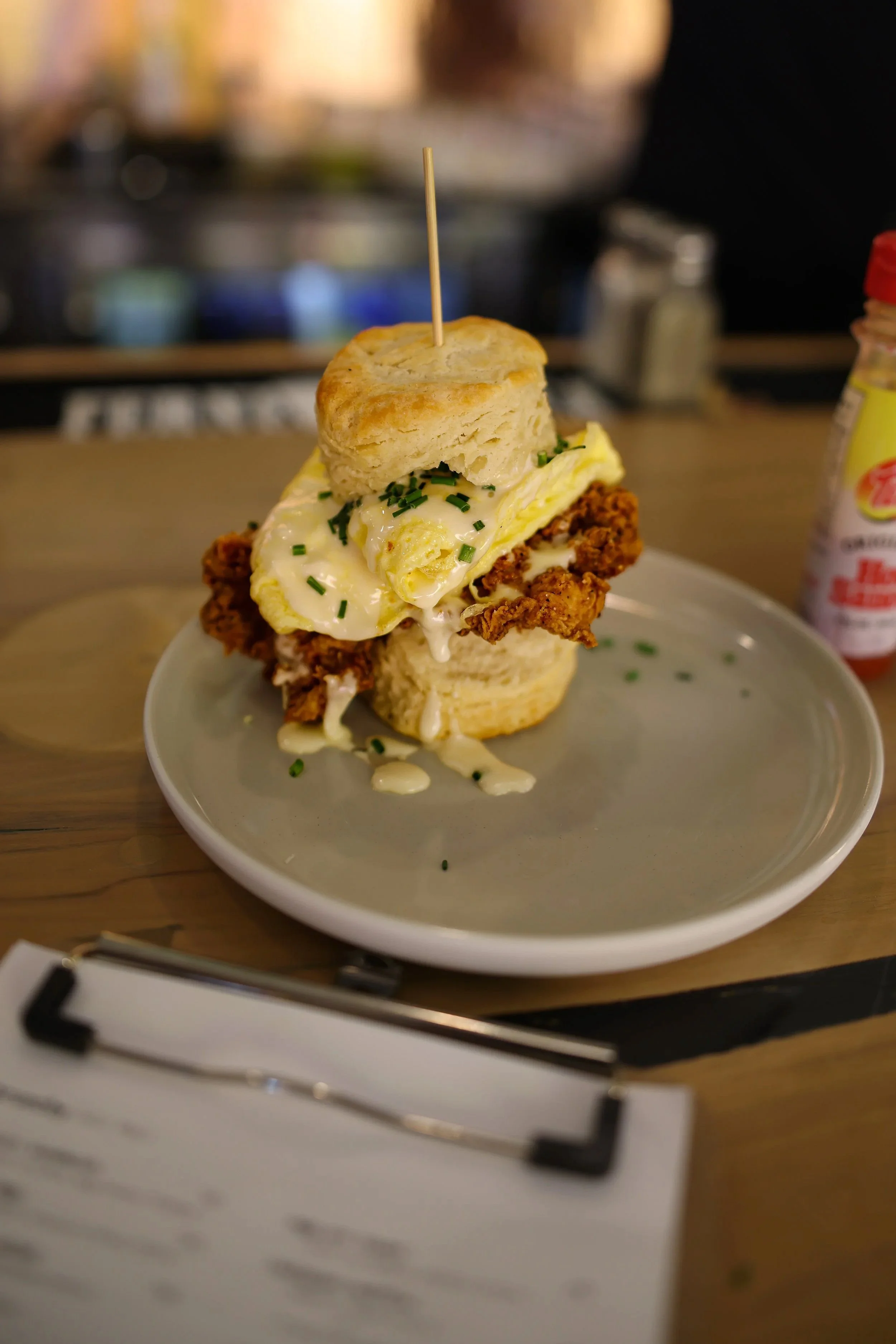 The Chicken Biscuit at  restaurant baby girl atl