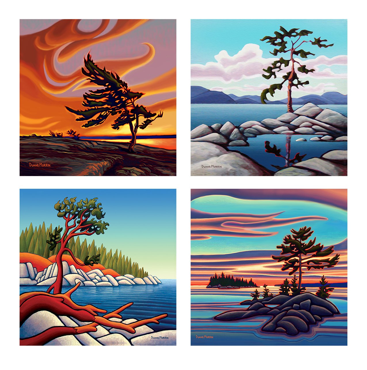 Summer Coasters Sey of 4