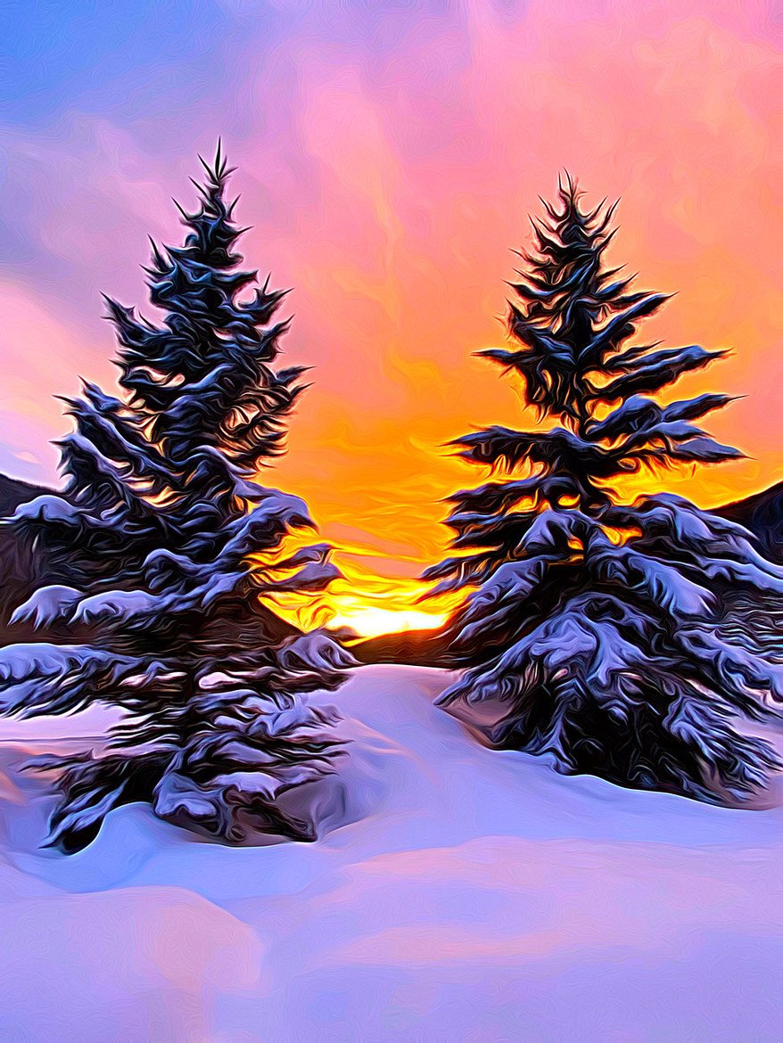 "Sundown Worship" - Canvas Print - MARIA DAVIS