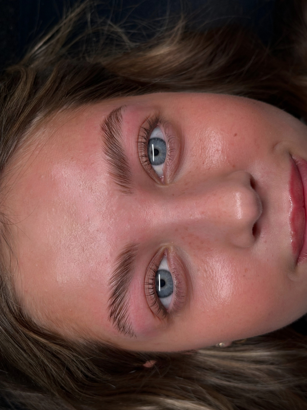 Brow lamination creating fluffy, lifted brows in Southington CT