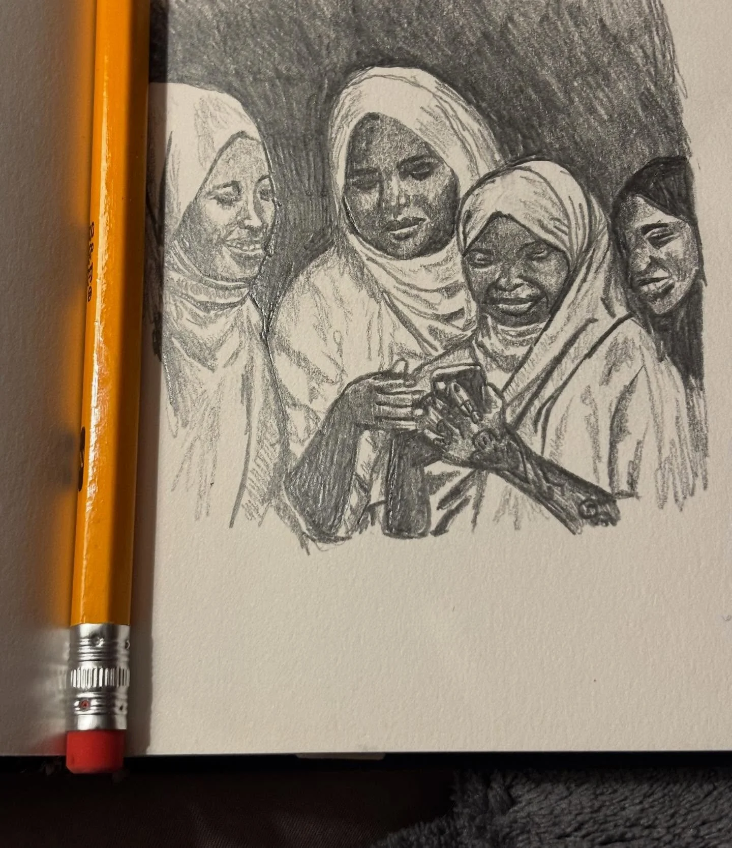I&rsquo;m not terribly comfortable posting this because pencil is not my medium and I never draw people, but I just keep thinking about the people of Somalia and the hateful things that have been said about them by leaders in our country. Have you ev