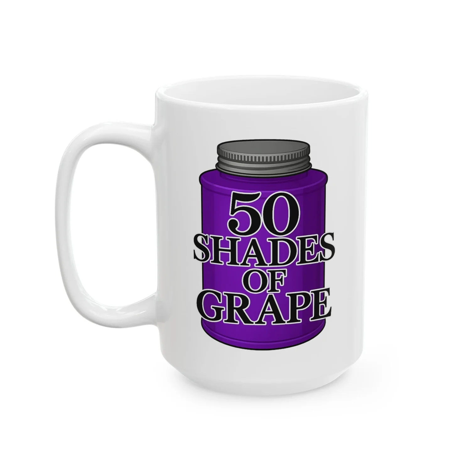50 Shades Of Grape Mug - 15 oz  Cedrus