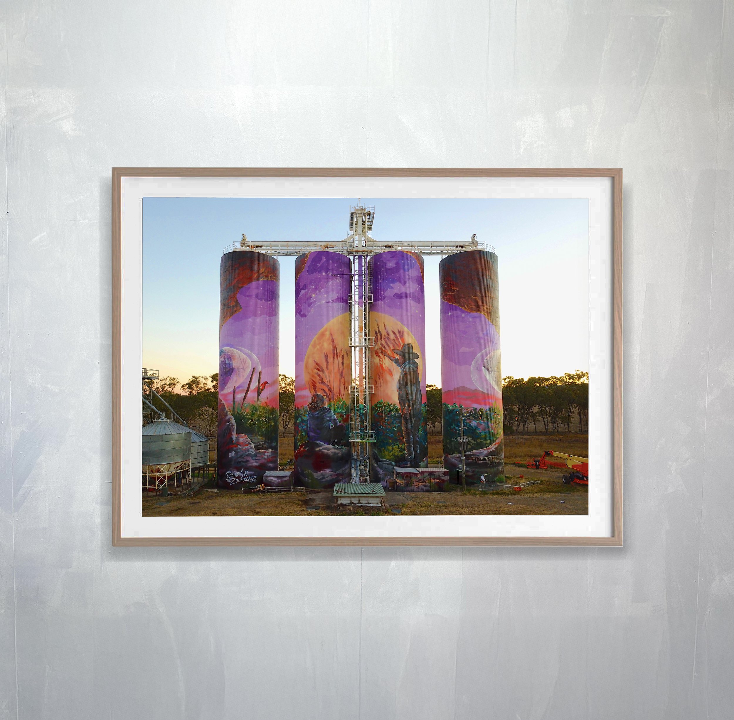 Three Moon Silos - Print