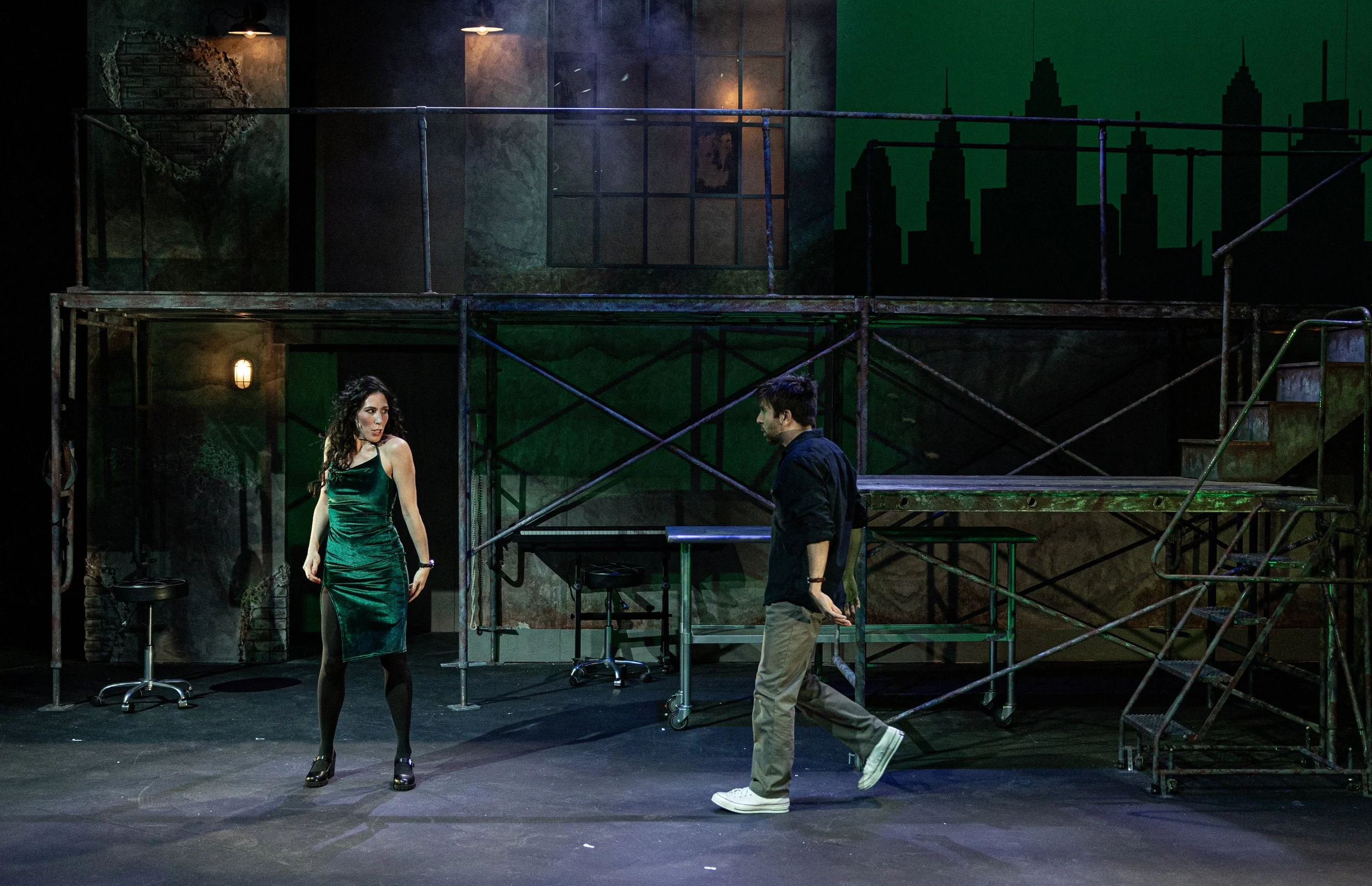 TICK, TICK…BOOM - Photos by Jim Sabitus | Director: Ilyse Robbins | Scenic Designer: Erik D. Diaz | Costume Designer: Kelly Baker | Lighting Designer: Ben Rush | Sound Designer: Alex Berg | Venue: Umbrella Arts Center Mainstage Theater