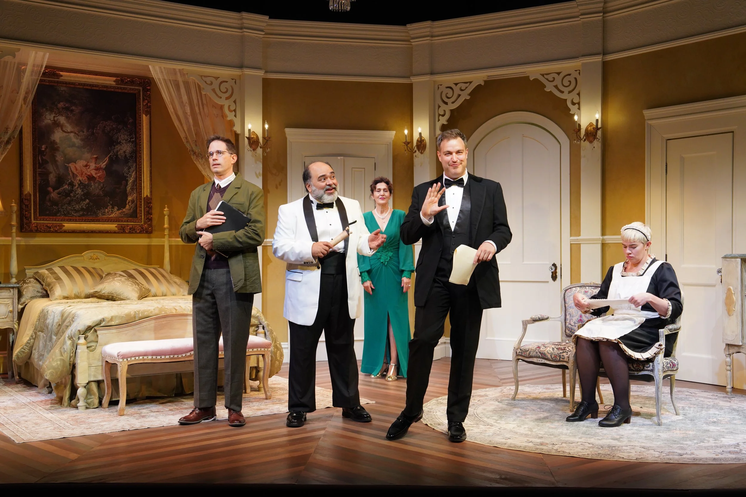 THEATER PEOPLE, OR THE ANGEL NEXT DOOR - Photos by Kit Noble | Director: Mark Shanahan | Assistant Director: Steve Pacek | Scenic Designer: James J. Fenton | Costume Designer: Annie J. Le | Lighting Designer: Alex Fetchko | Sound Designer: Jill BC Du