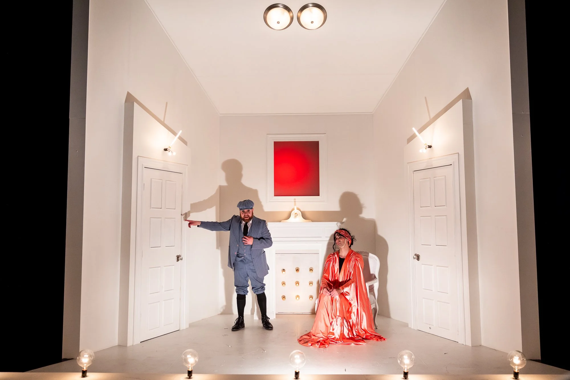 THE MYSTERY OF IRMA VEP | Central Square Theater | Photos by Maggie Hall Photography | Director: David R. Gammons | Scenic Designer: David R. Gammons | Costume Designer: Seth Bodie | Lighting Designer: Jeff Adelberg | Sound Designer: Nate Tucker | Ve