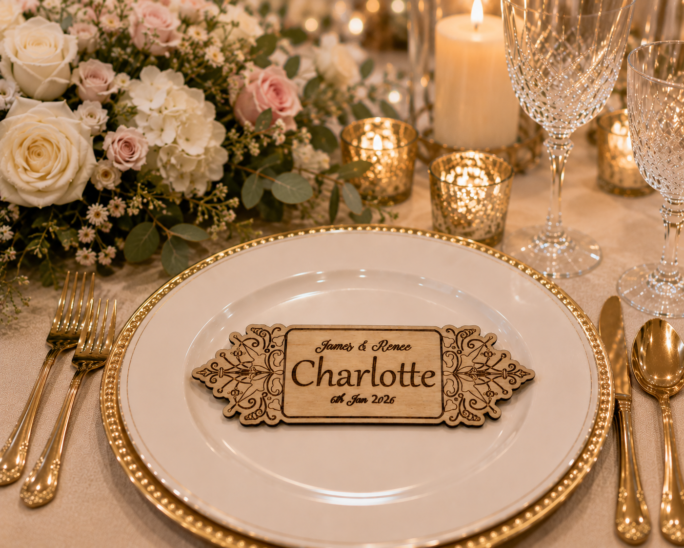 Place Cards - Ornate Rectangle