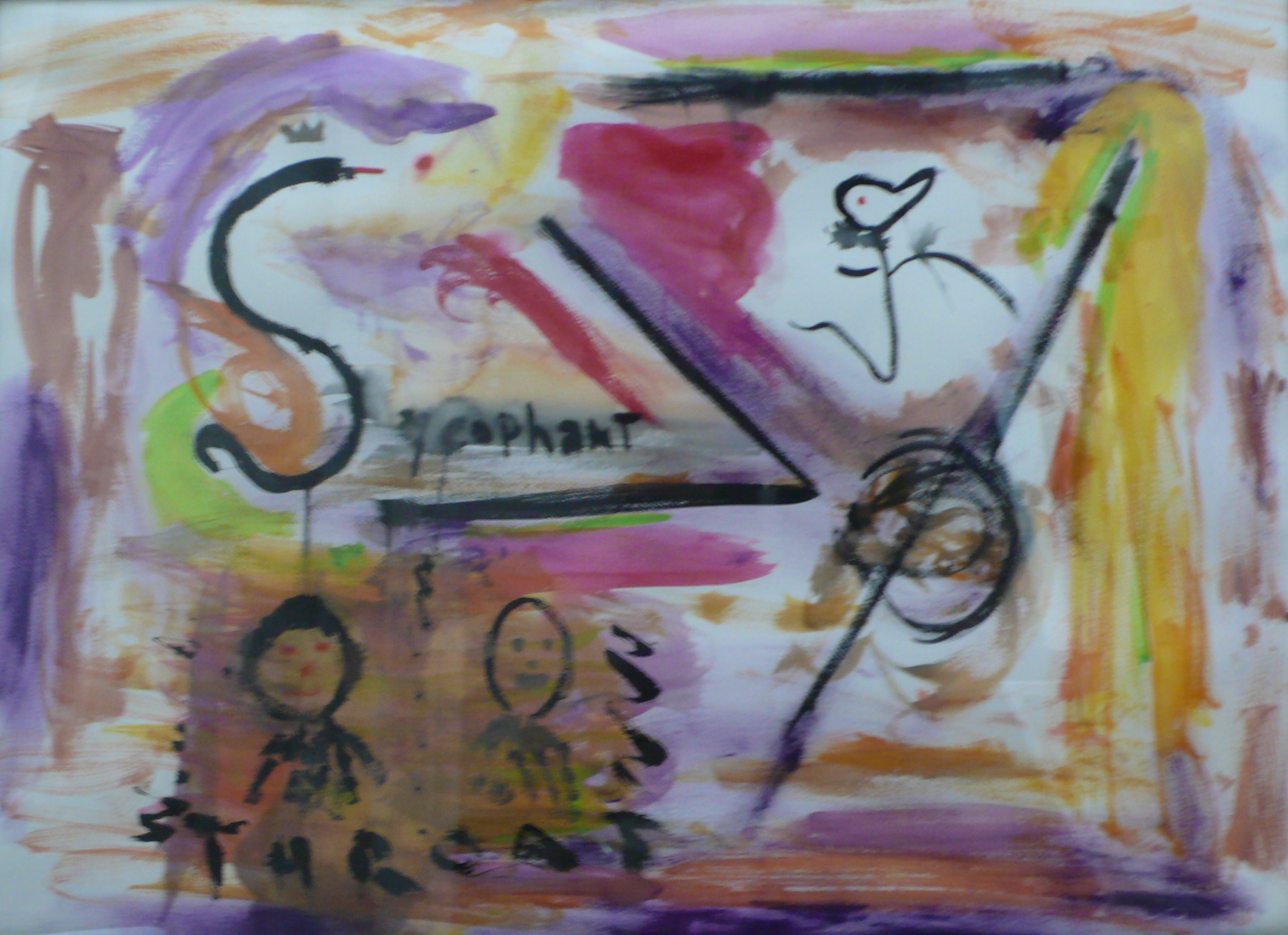 "Sycophant" 22x30 watercolor on paper