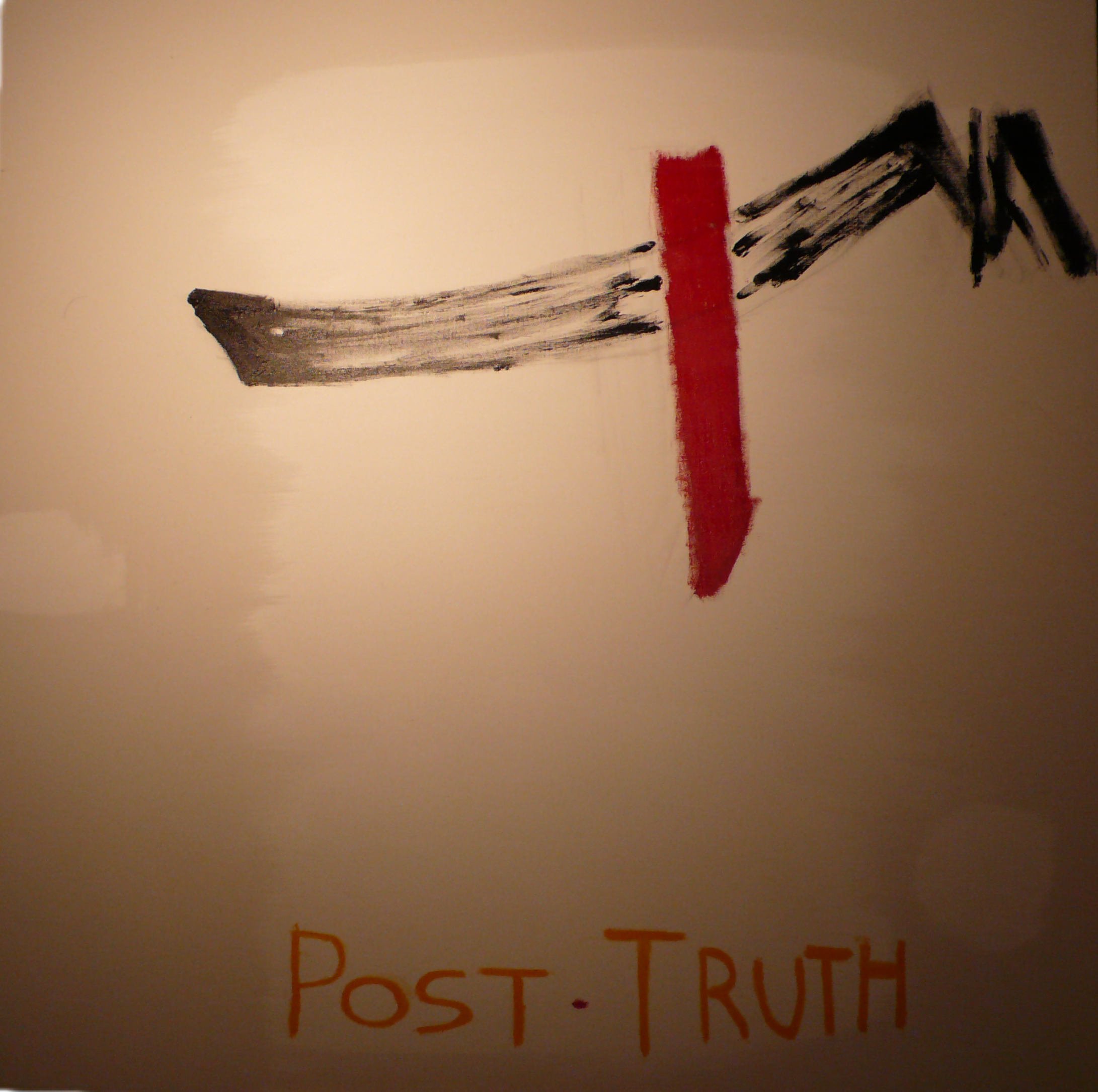 "Post-Truth" 40x40 oil on canvas