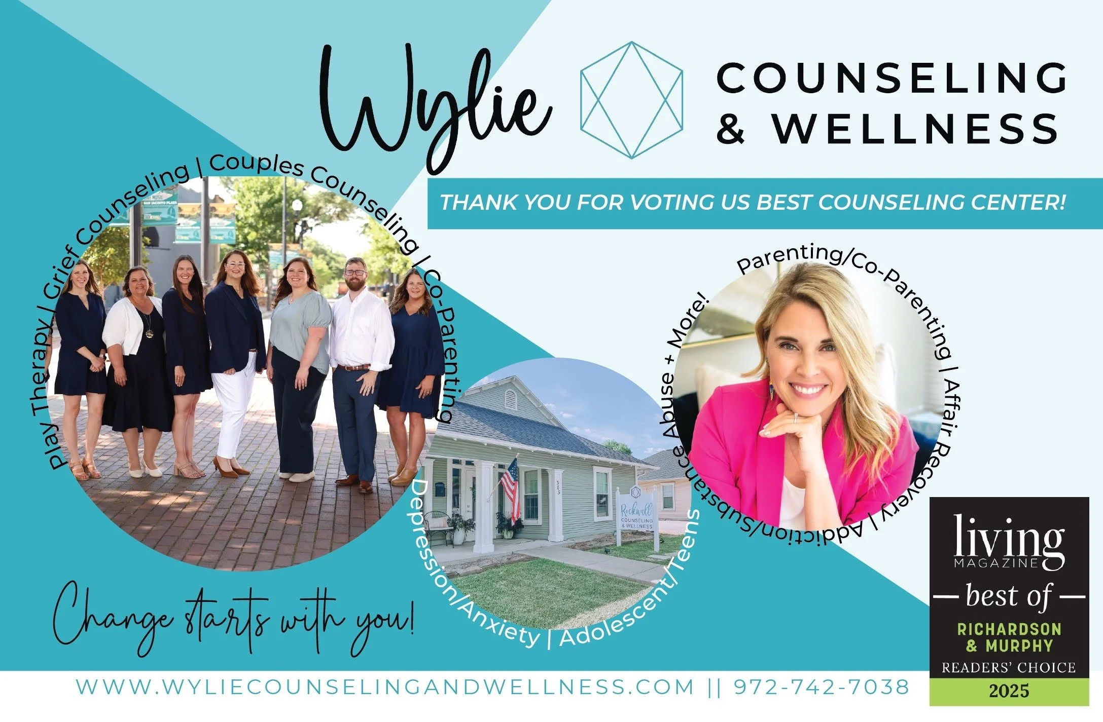 Wylie Counseling &amp; Wellness Named Living Magazine’s Best of Wylie 2025