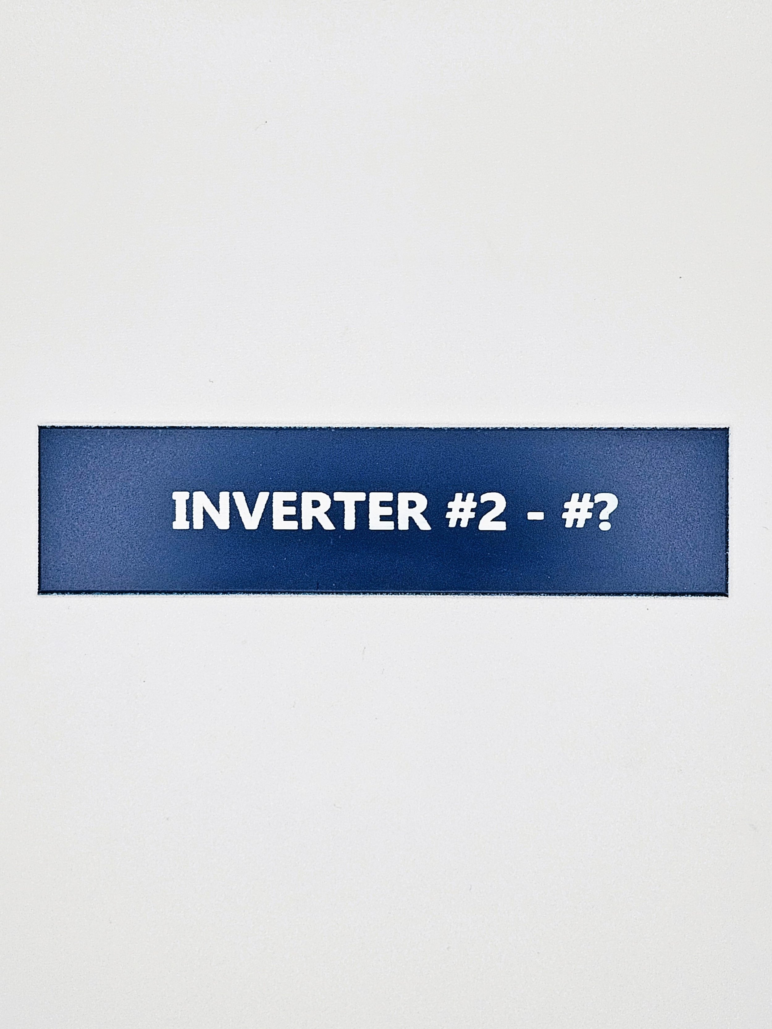 Inverter #2 - X