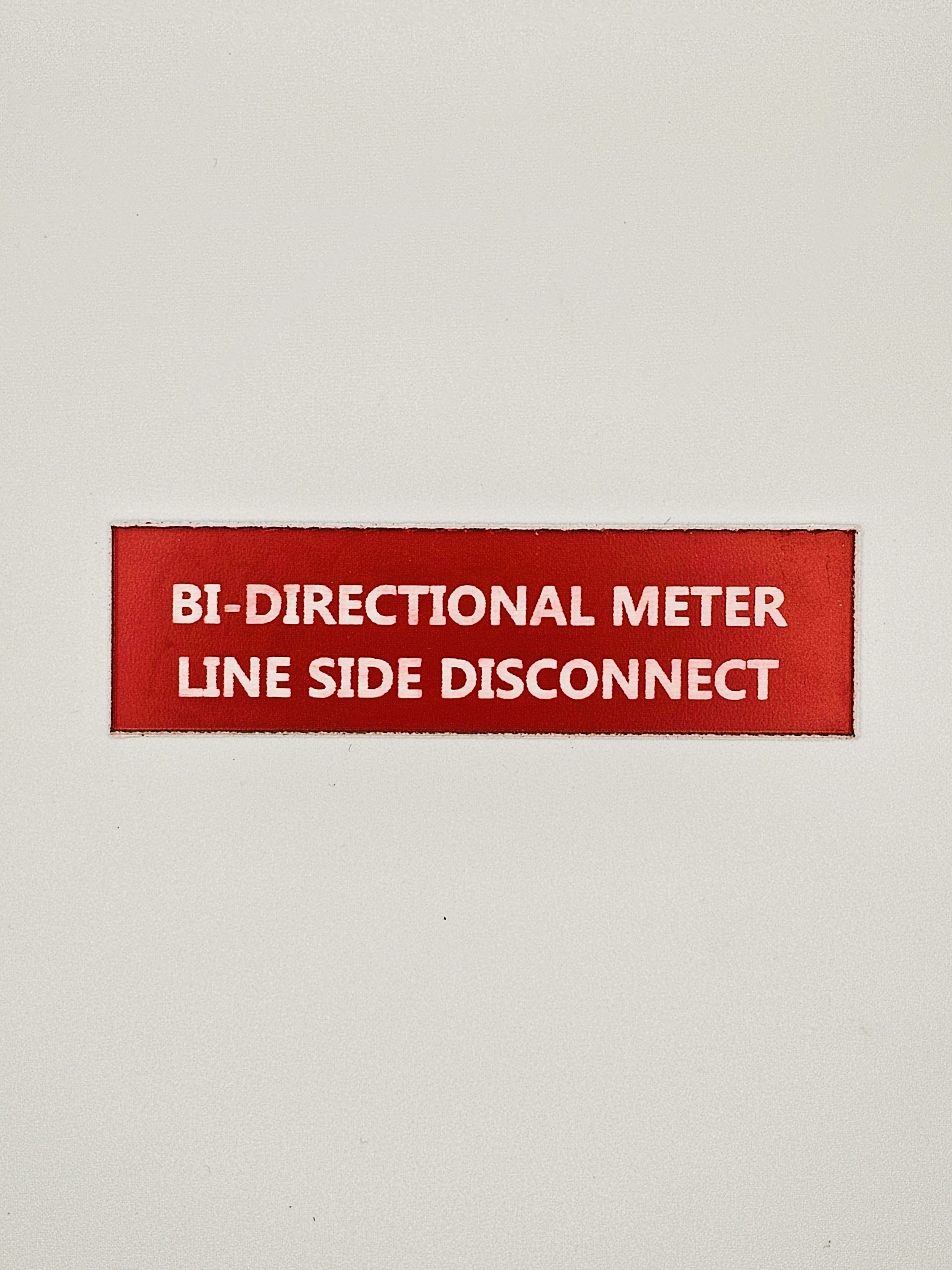 Bi-Directional Meter Line Side Disconnect