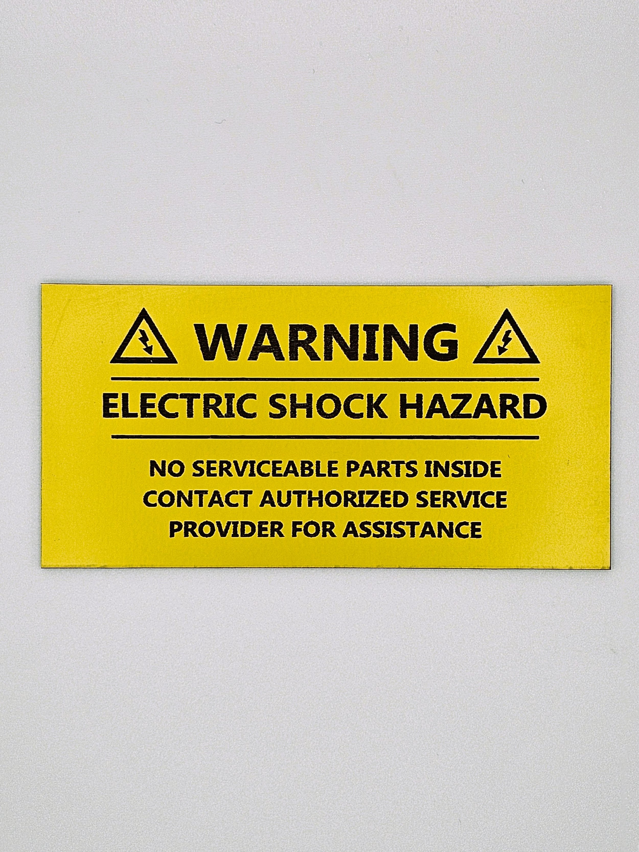 Warning Electric Shock Hazard