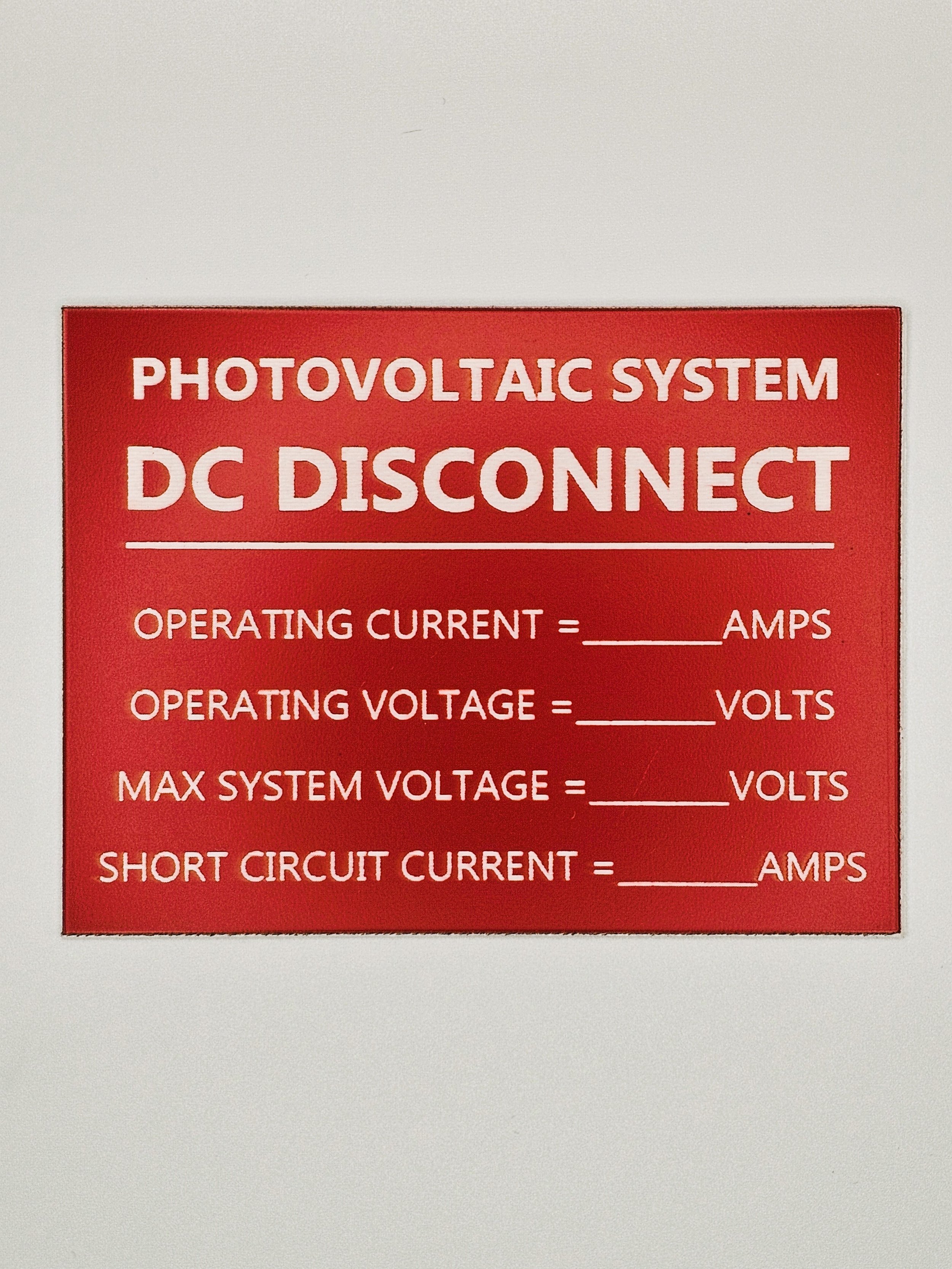PV DC Disconnect