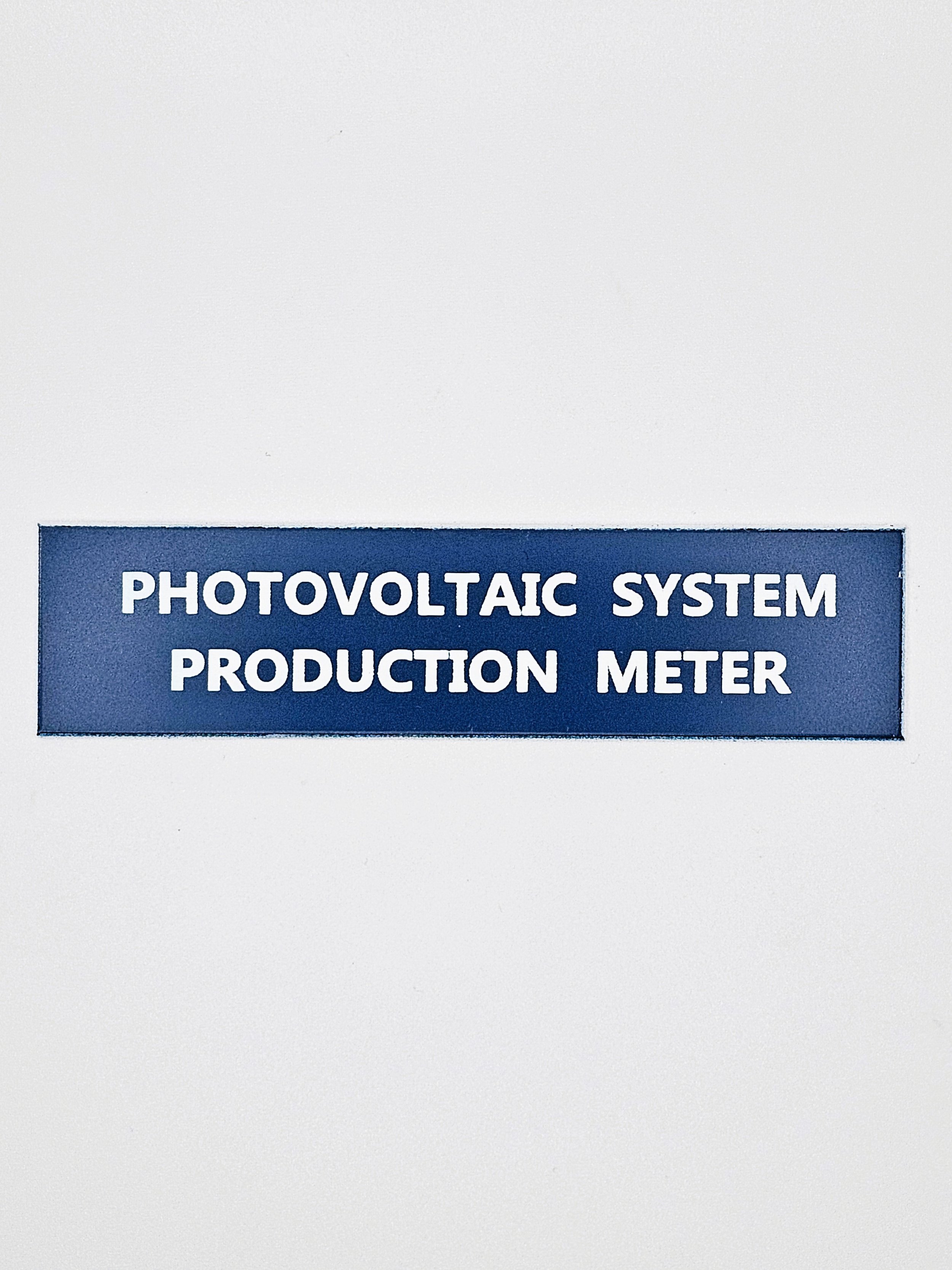 Photovoltaic System Production Meter