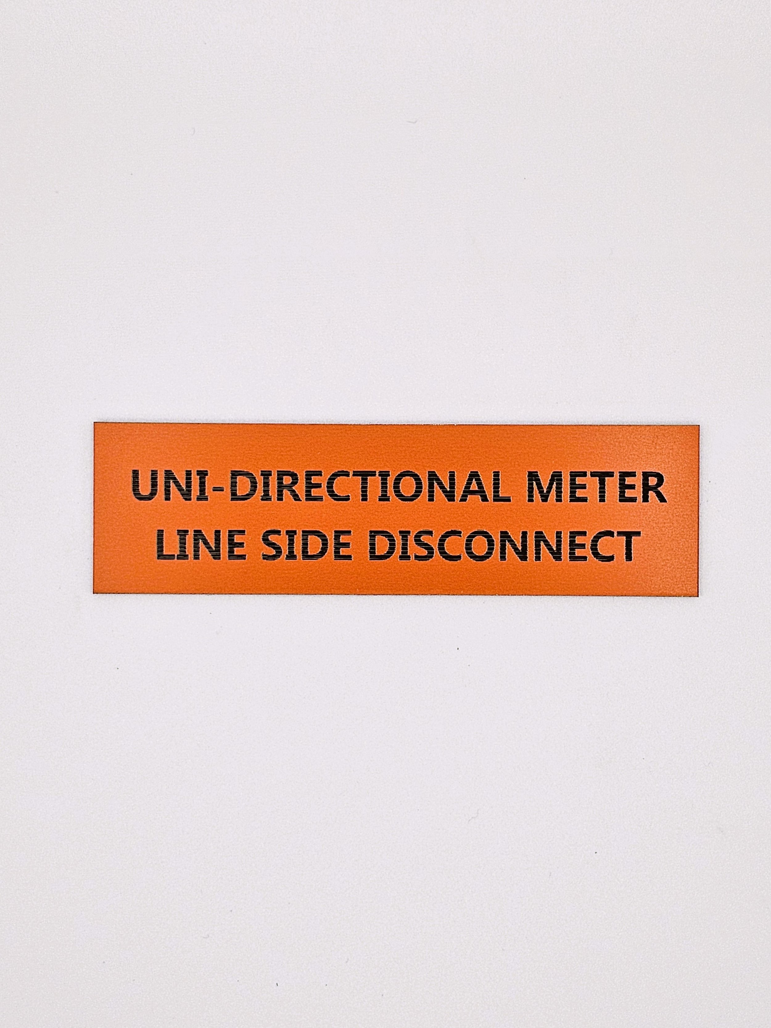 Uni-Directional Meter Line Side Disconnect