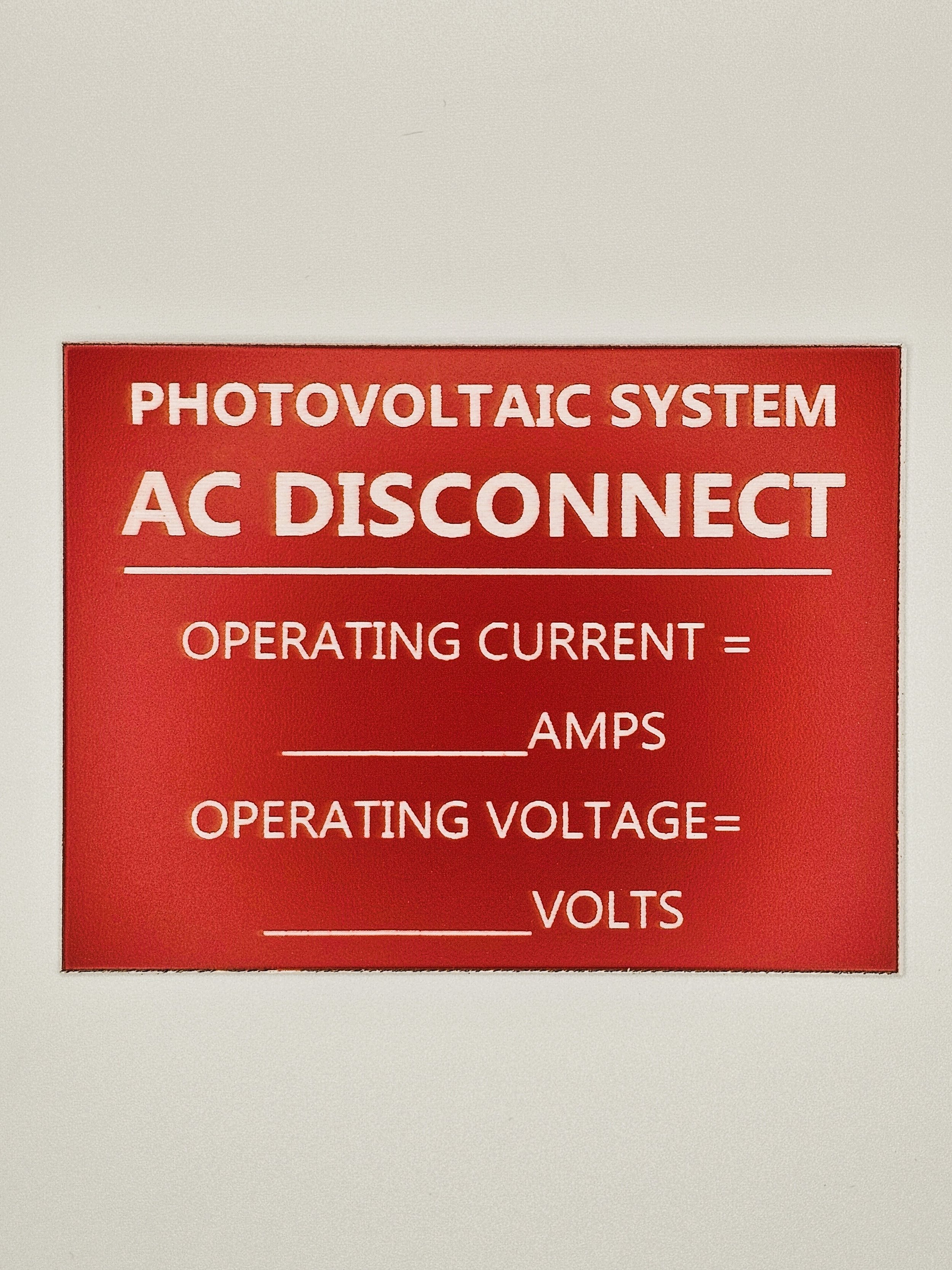 Photovoltaic AC Disconnect