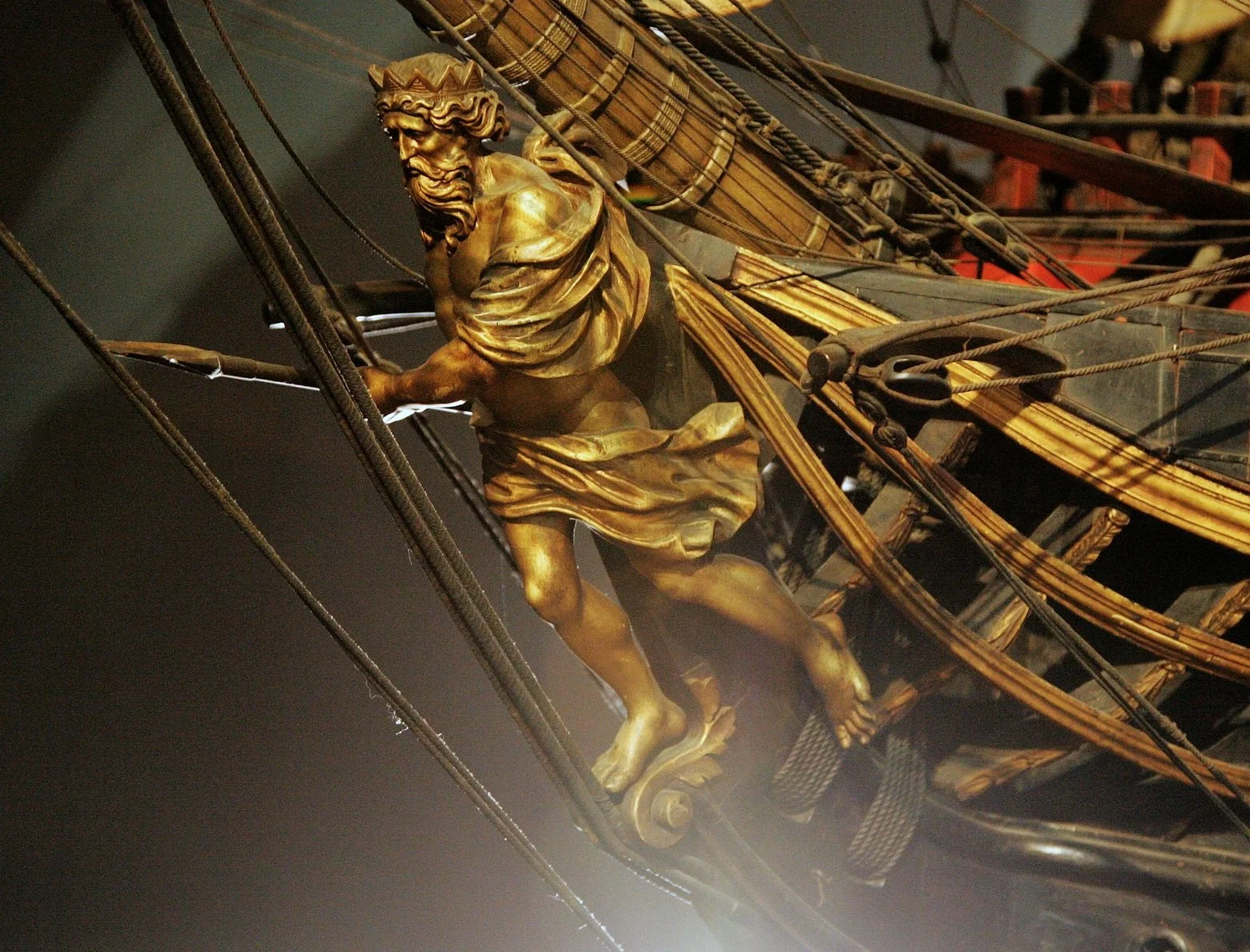 Figure 9. Figurehead on a model of the French ship Océan (wikicommons)