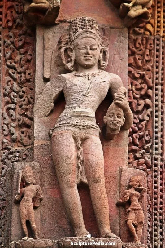 Figure 11. Close-angle shot of Nirruti on the ext. of the Rajarani Temple in Bhubaneswar, Odisha, India (from SculpturePedia)