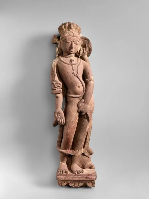 Figure 9. Nirriti, deity of the southwest, Origin: Rajasthan or Uttar Pradesh state, India; Rajasthan or Uttar Pradesh state Date approx.: 900-1000 (Image from the Asian Art Museum)