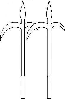 Figure 22. Jī Zhuǎ Lián or Chicken Sickle (simplified Chinese:鸡爪鐮; traditional Chinese:雞爪鐮)  from China